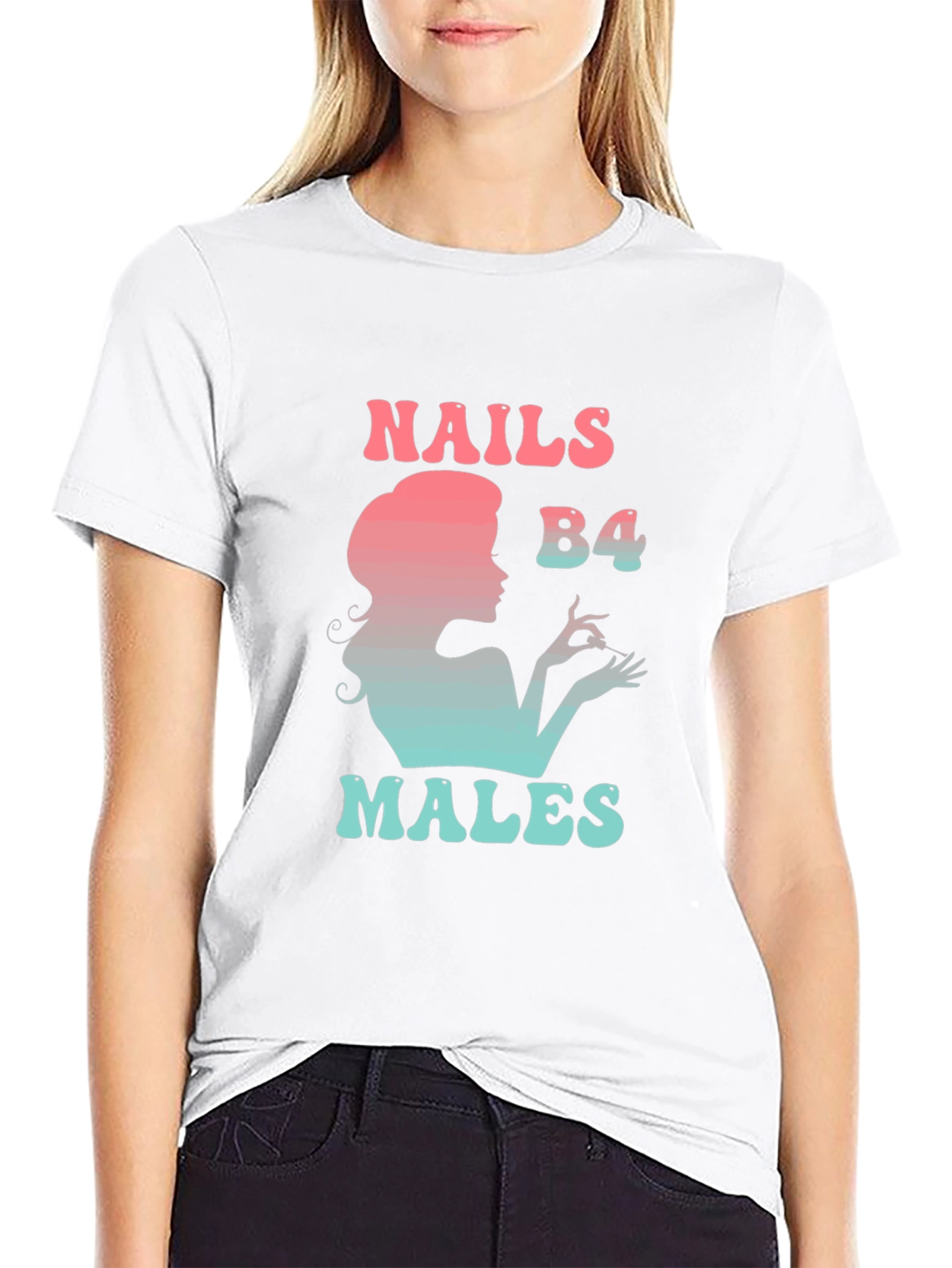 Nails B4 Males Graphic Tee - Stylish Statement T-Shirt