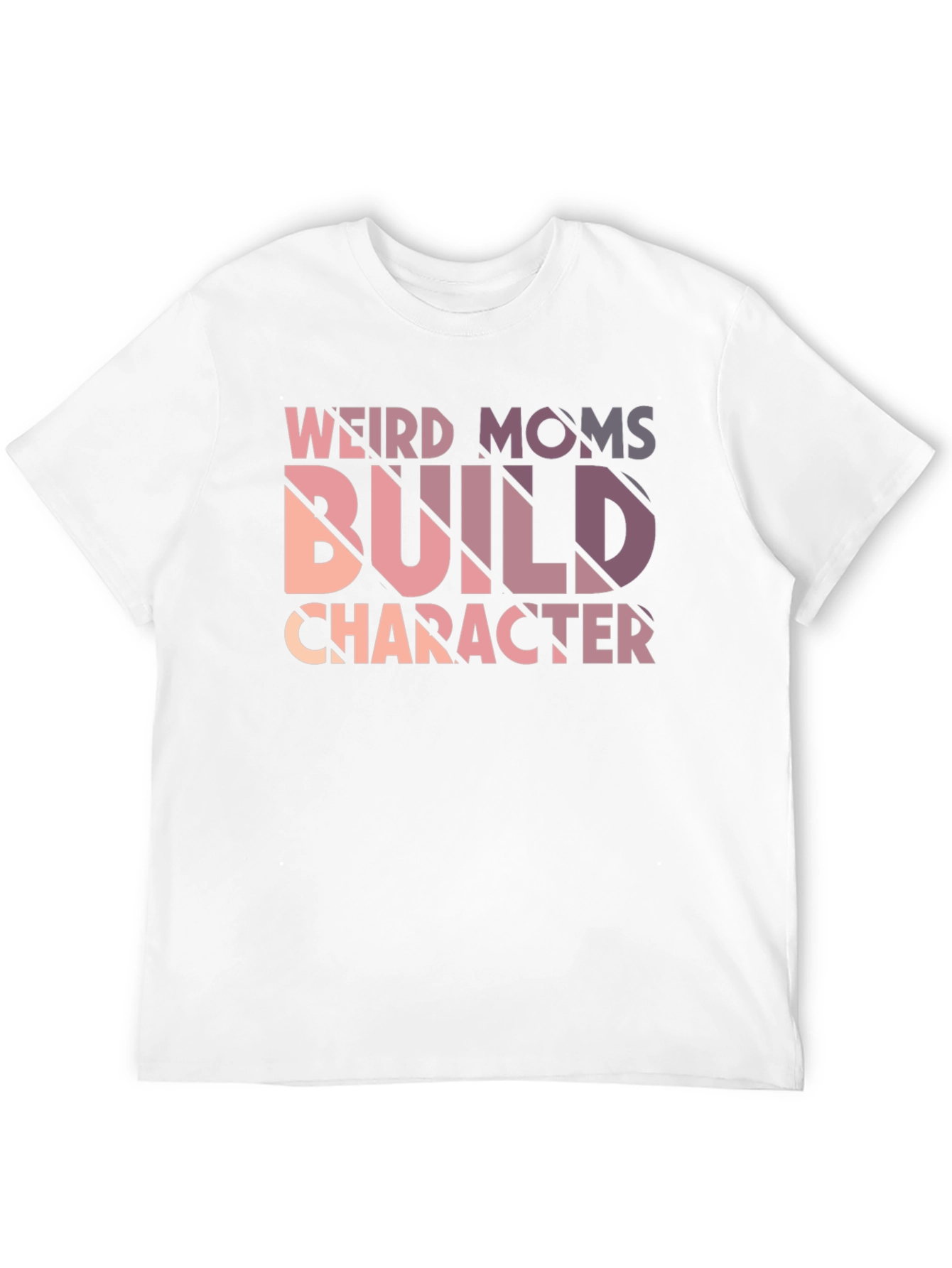 Weird Moms Build Character Black Graphic Tee