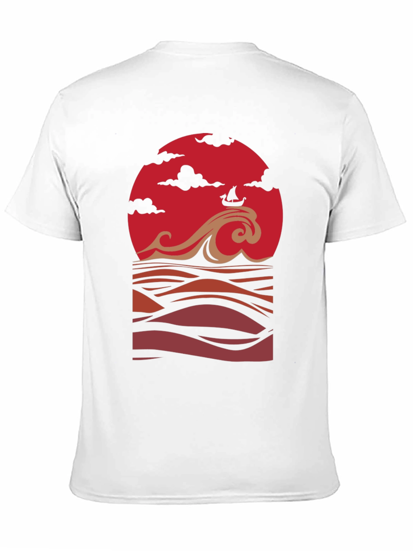Sunset Ship Graphic Tee - Stylish Comfort