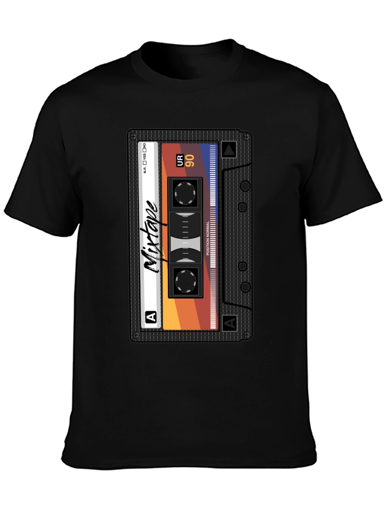 Mixtape Graphic Tee - Retro Cassette T-Shirt