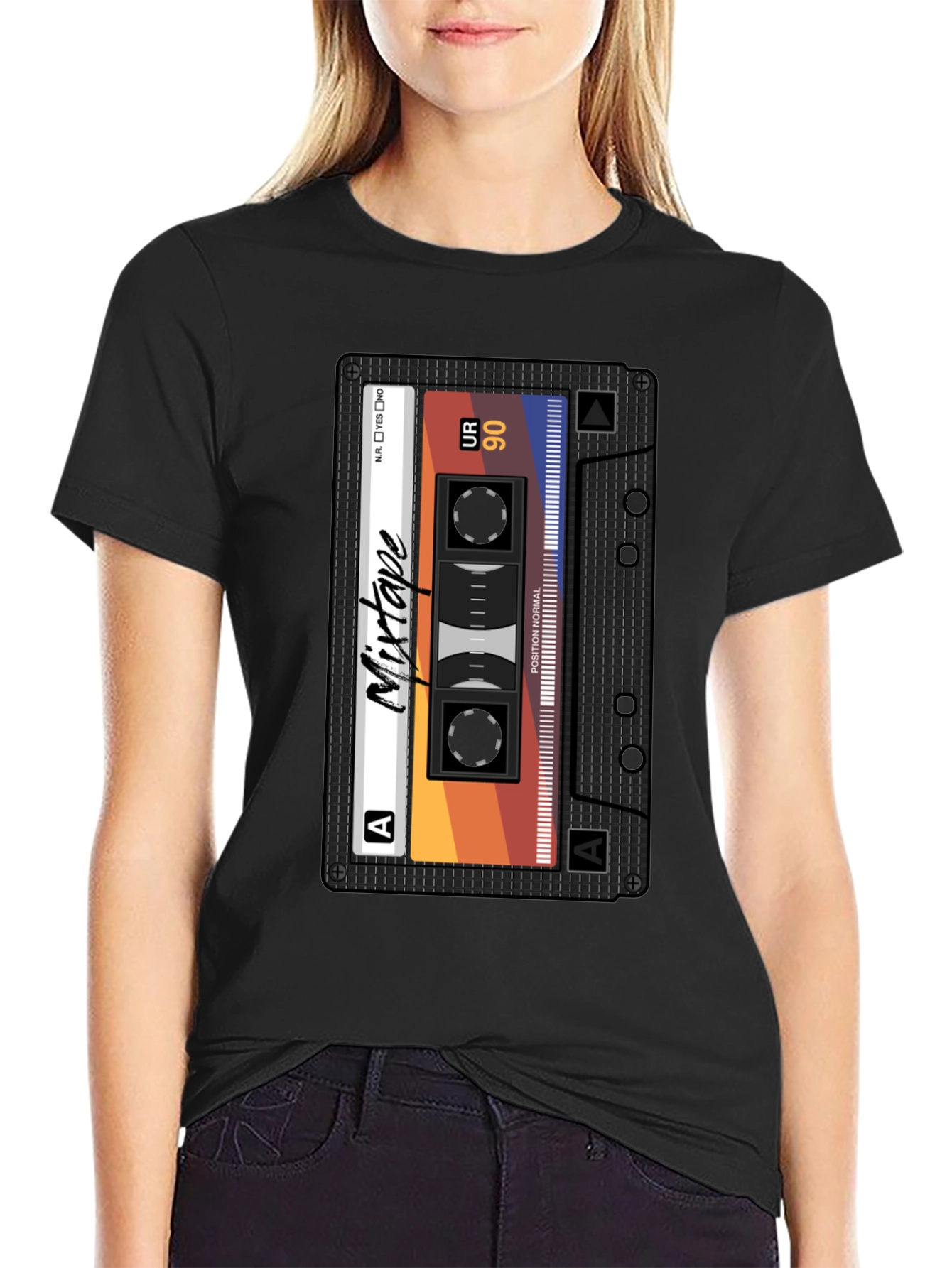 Mixtape Graphic Tee - Retro Cassette T-Shirt