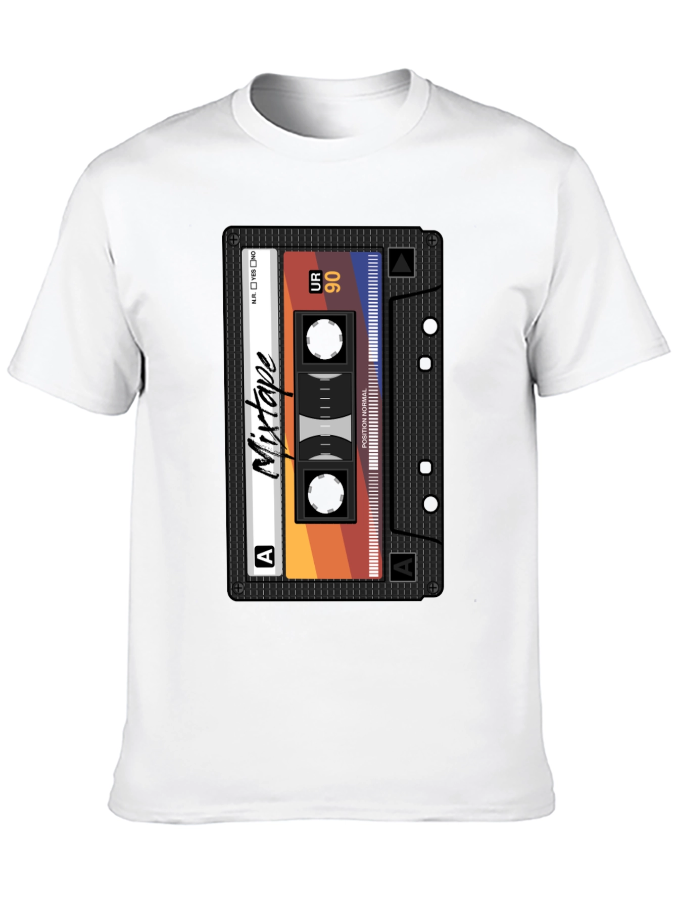 Mixtape Graphic Tee - Retro Cassette T-Shirt