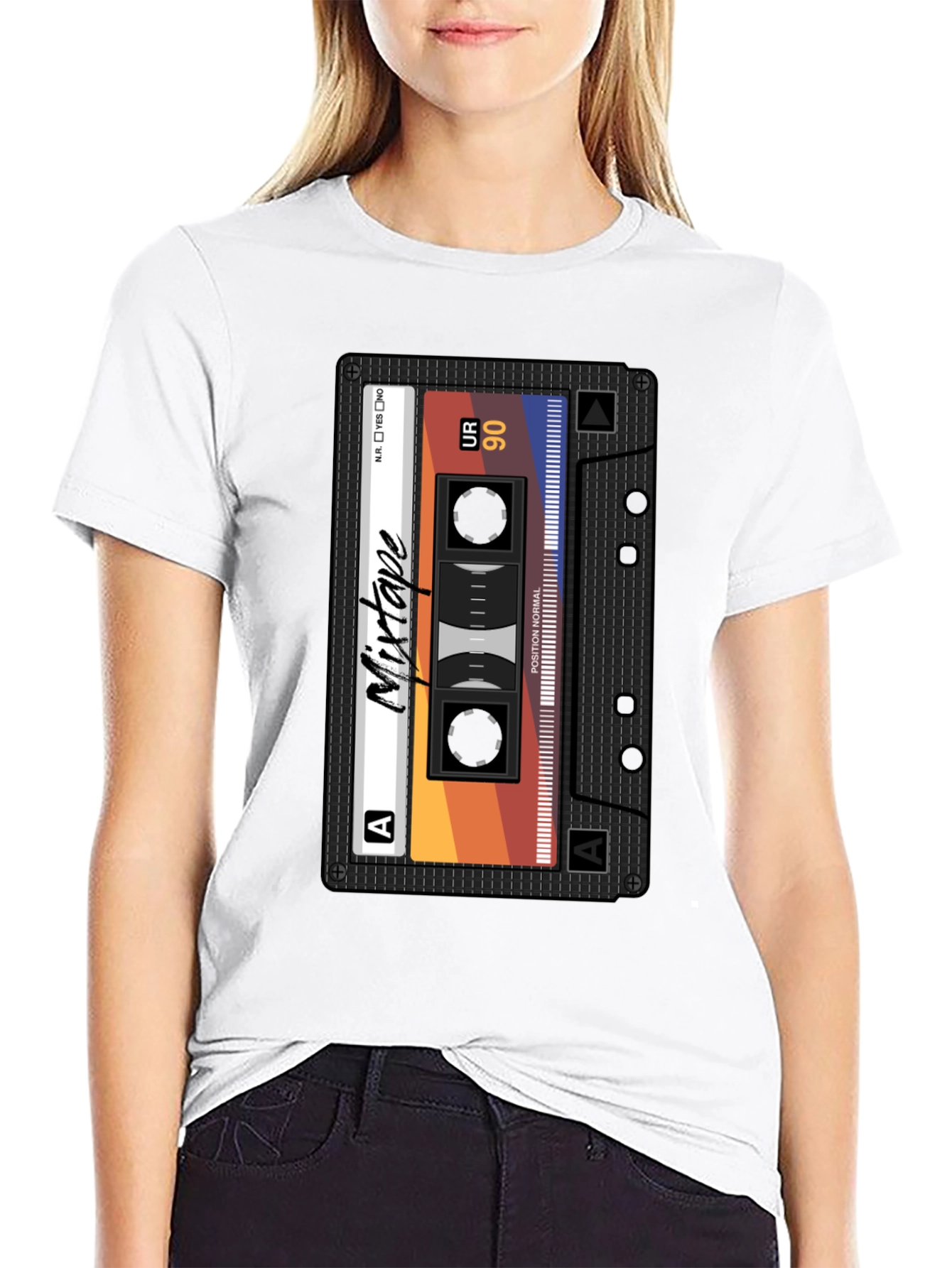 Mixtape Graphic Tee - Retro Cassette T-Shirt