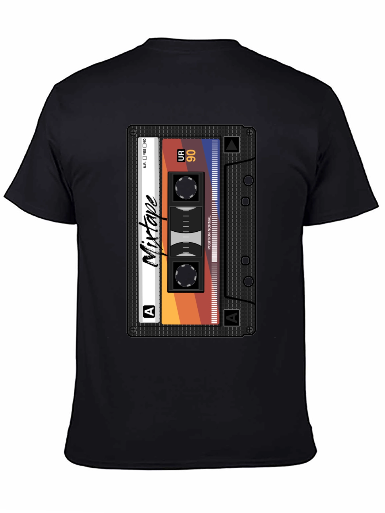 Mixtape Graphic Tee - Retro Cassette T-Shirt