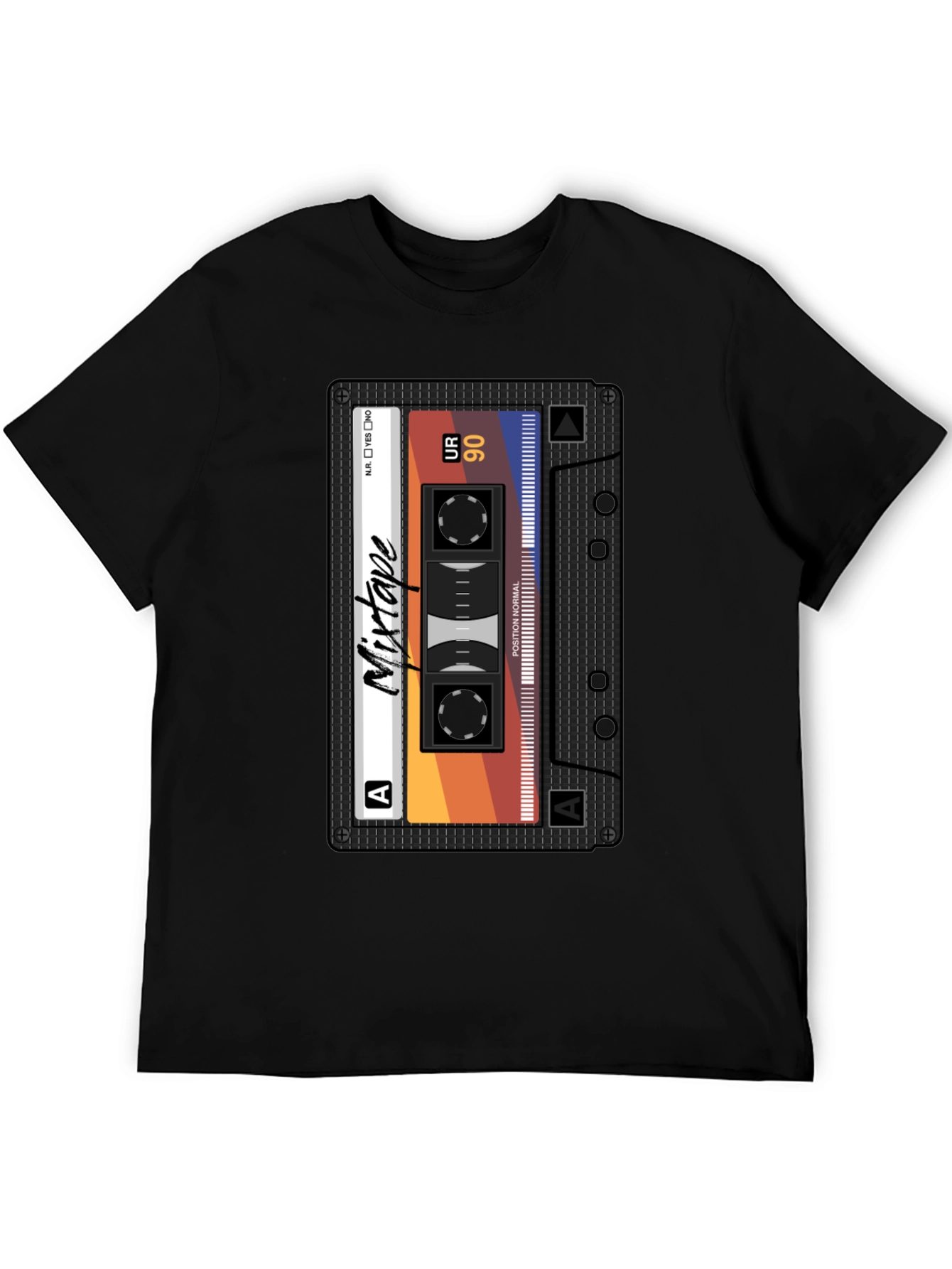 Mixtape Graphic Tee - Retro Cassette T-Shirt