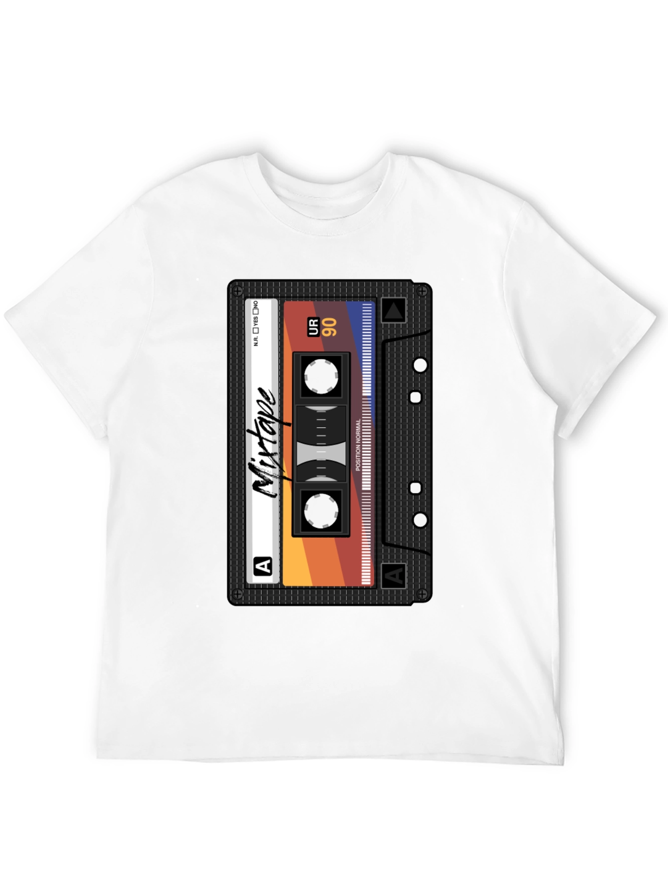 Mixtape Graphic Tee - Retro Cassette T-Shirt