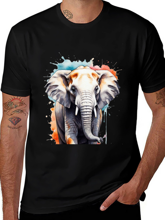 Watercolor Elephant Graphic Tee