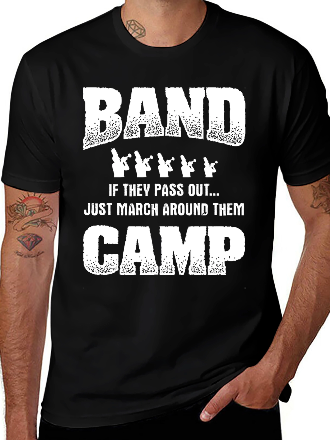 Band Camp Humor T-Shirt - March Around Them
