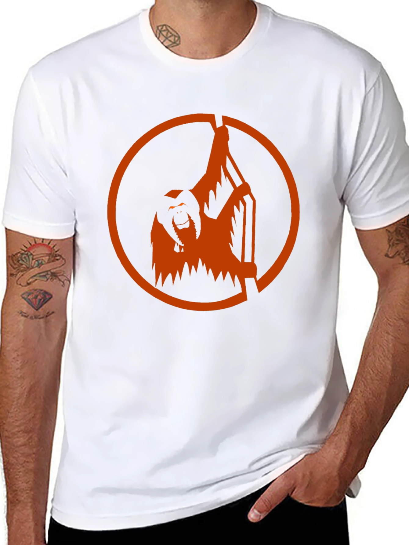 Orangutan Graphic Tee - Black