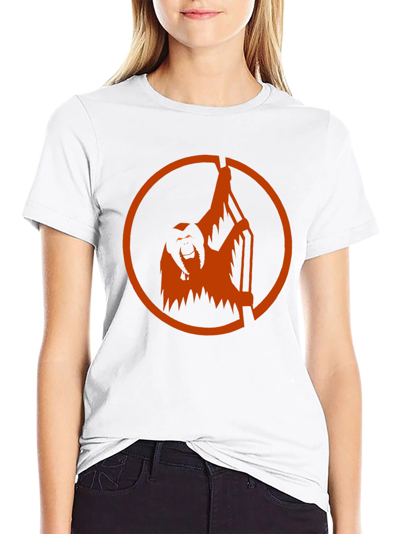 Orangutan Graphic Tee - Black