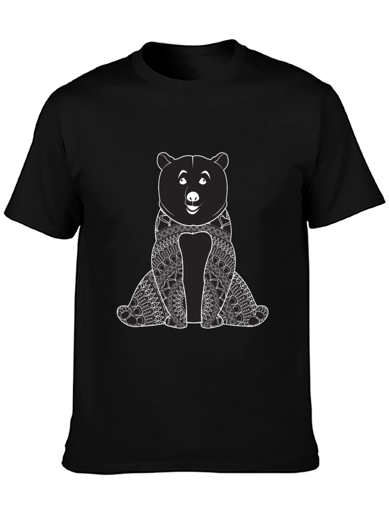 Bear Graphic Black Tee