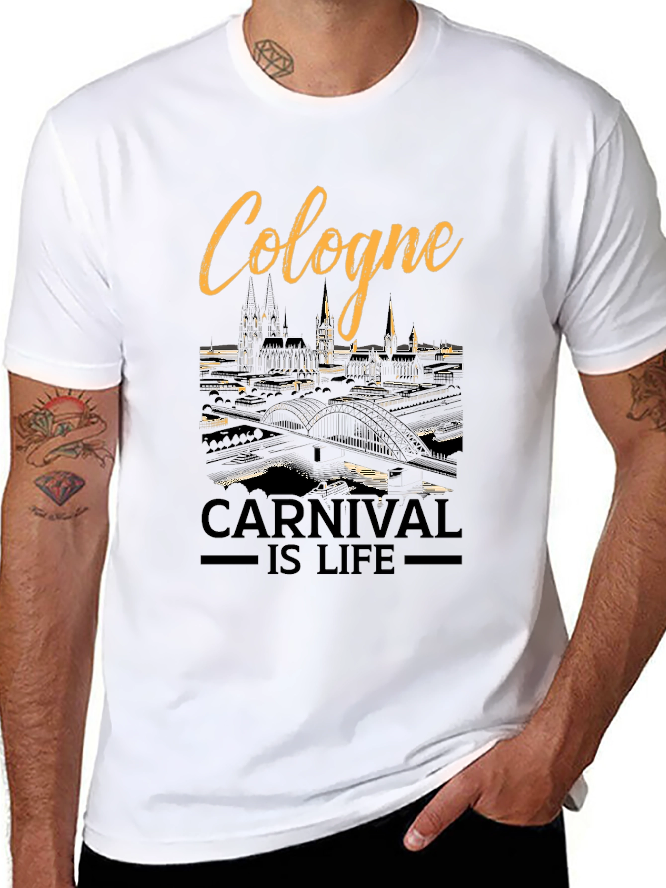 Cologne Carnival is Life Graphic T-Shirt