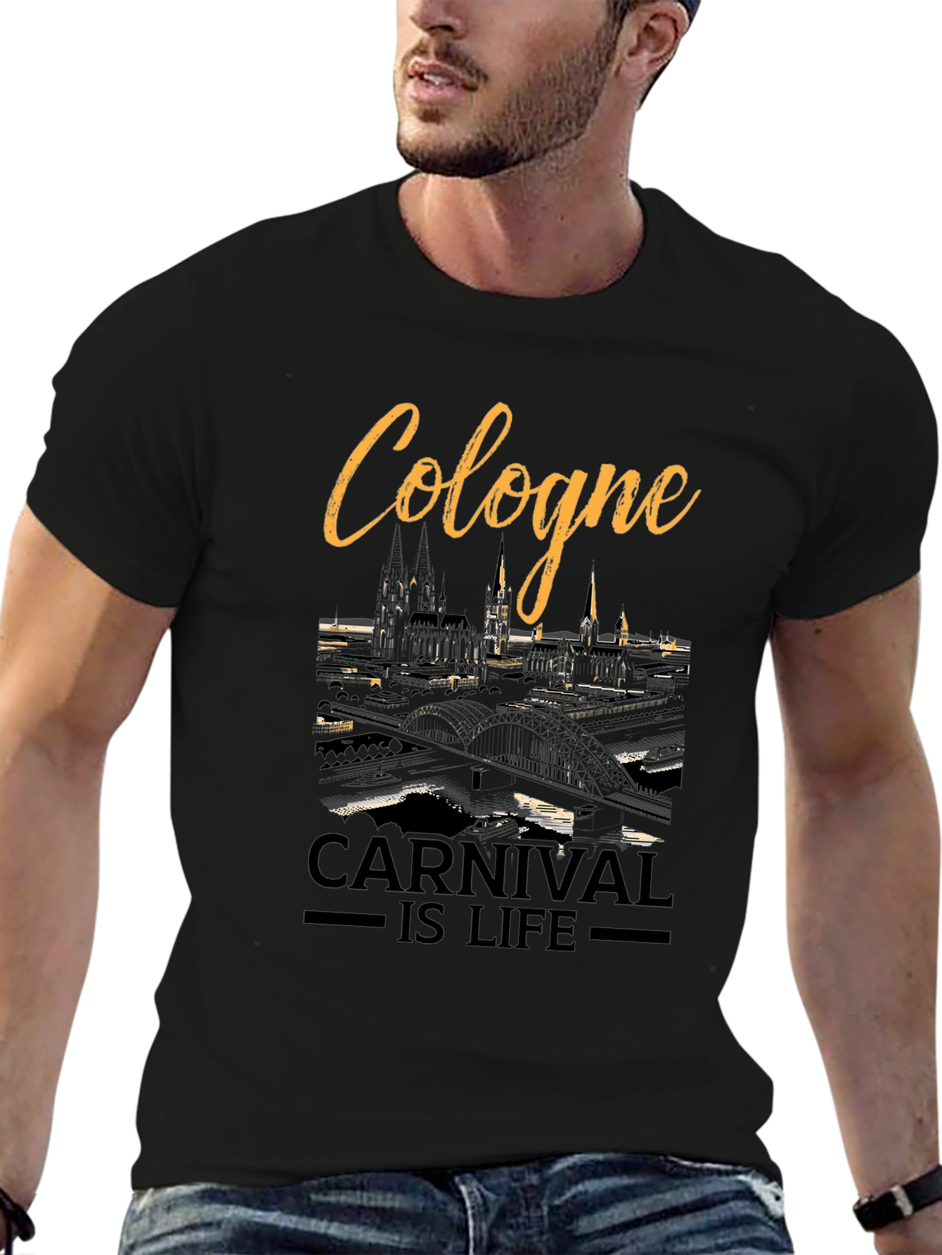 Cologne Carnival is Life Graphic T-Shirt