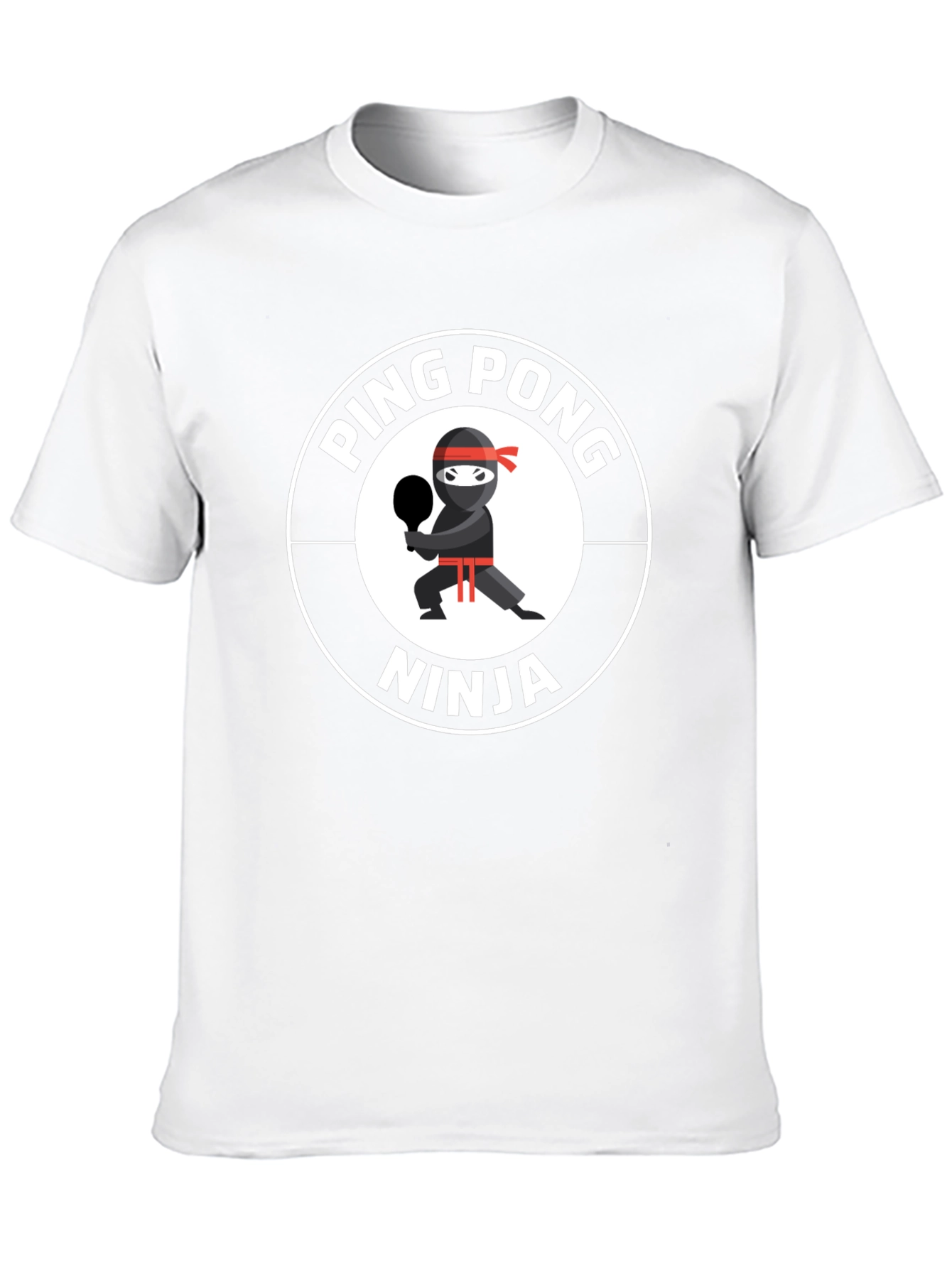 Ping Pong Ninja T-Shirt - Black Cotton Tee
