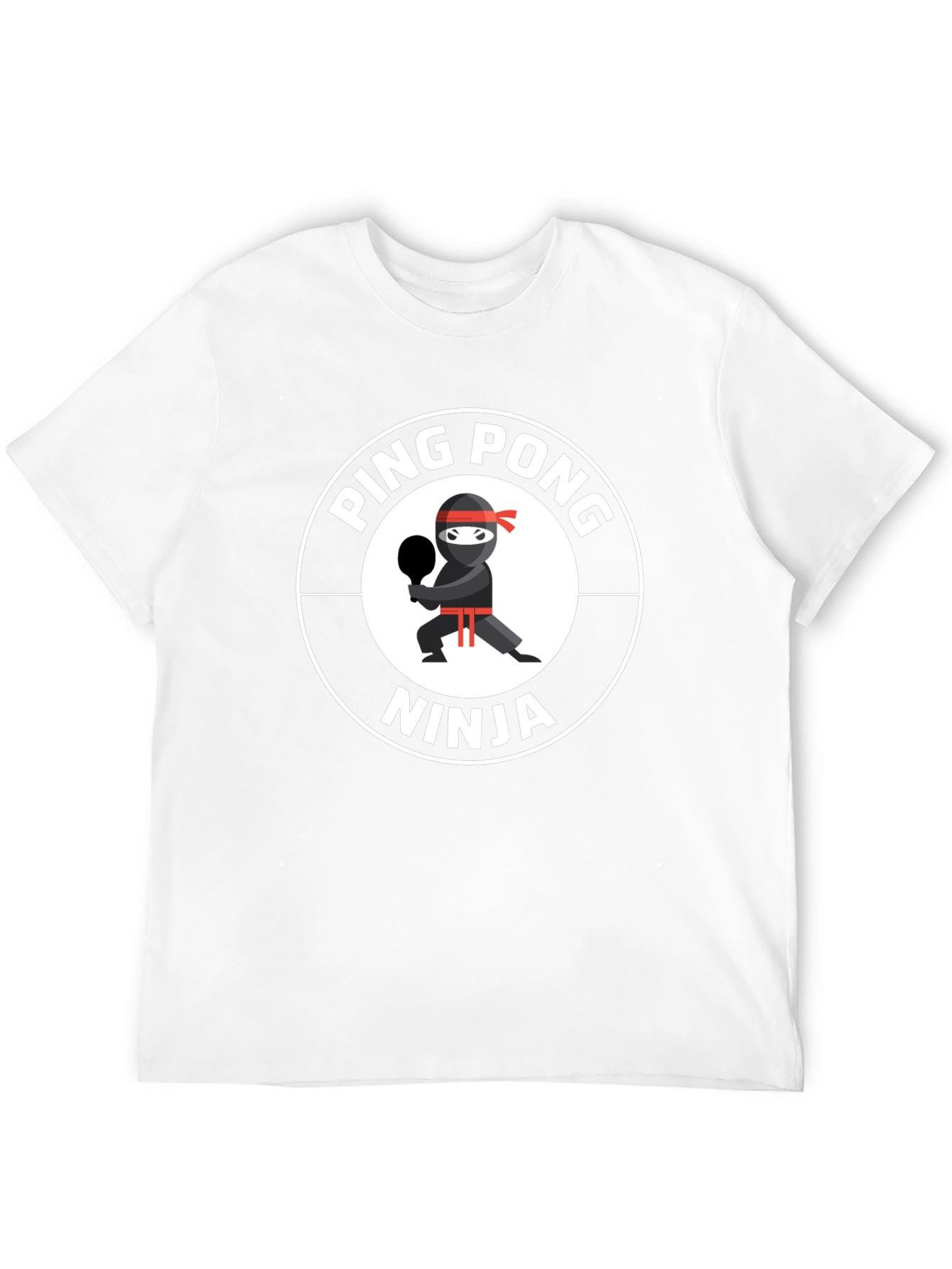 Ping Pong Ninja T-Shirt - Black Cotton Tee
