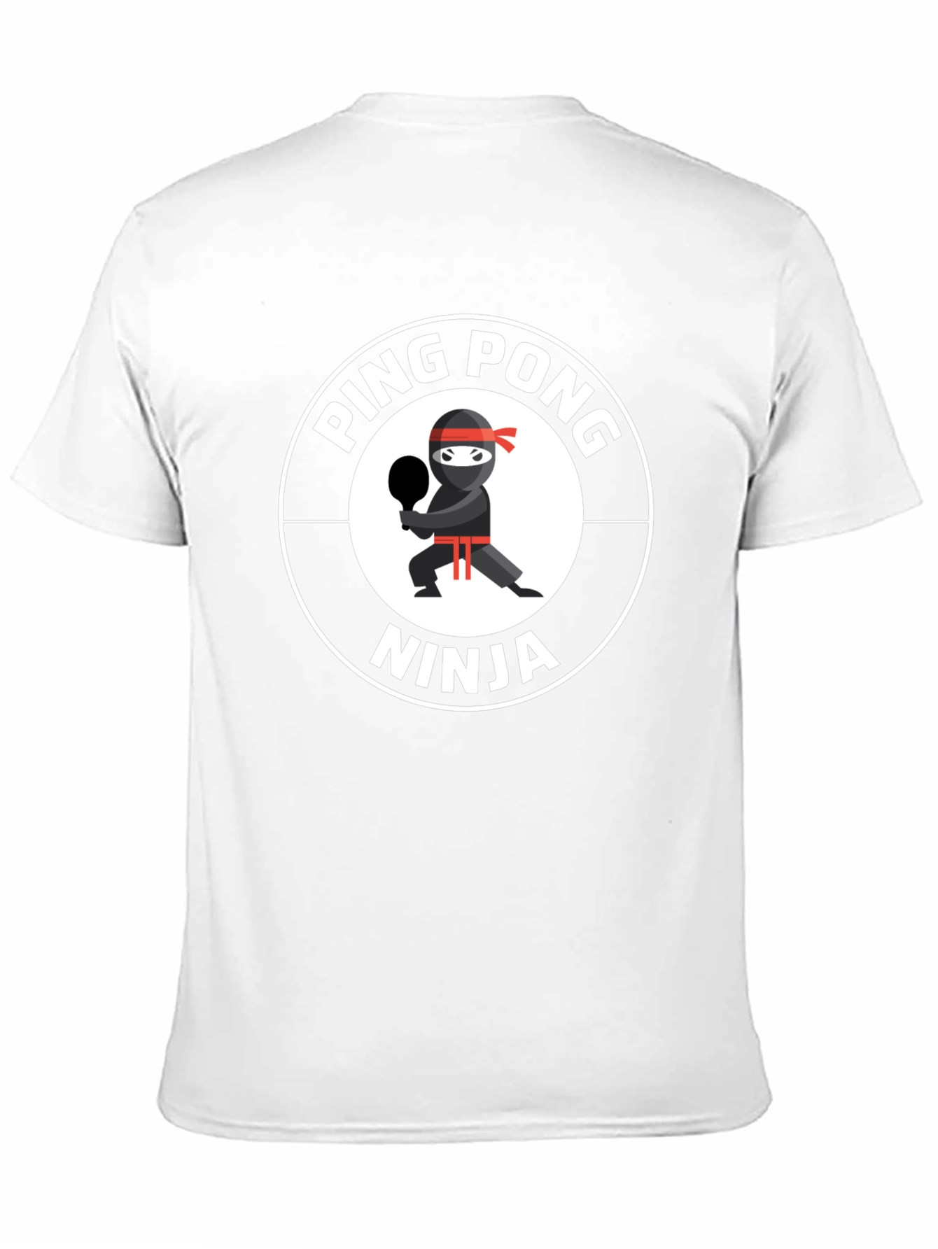 Ping Pong Ninja T-Shirt - Black Cotton Tee