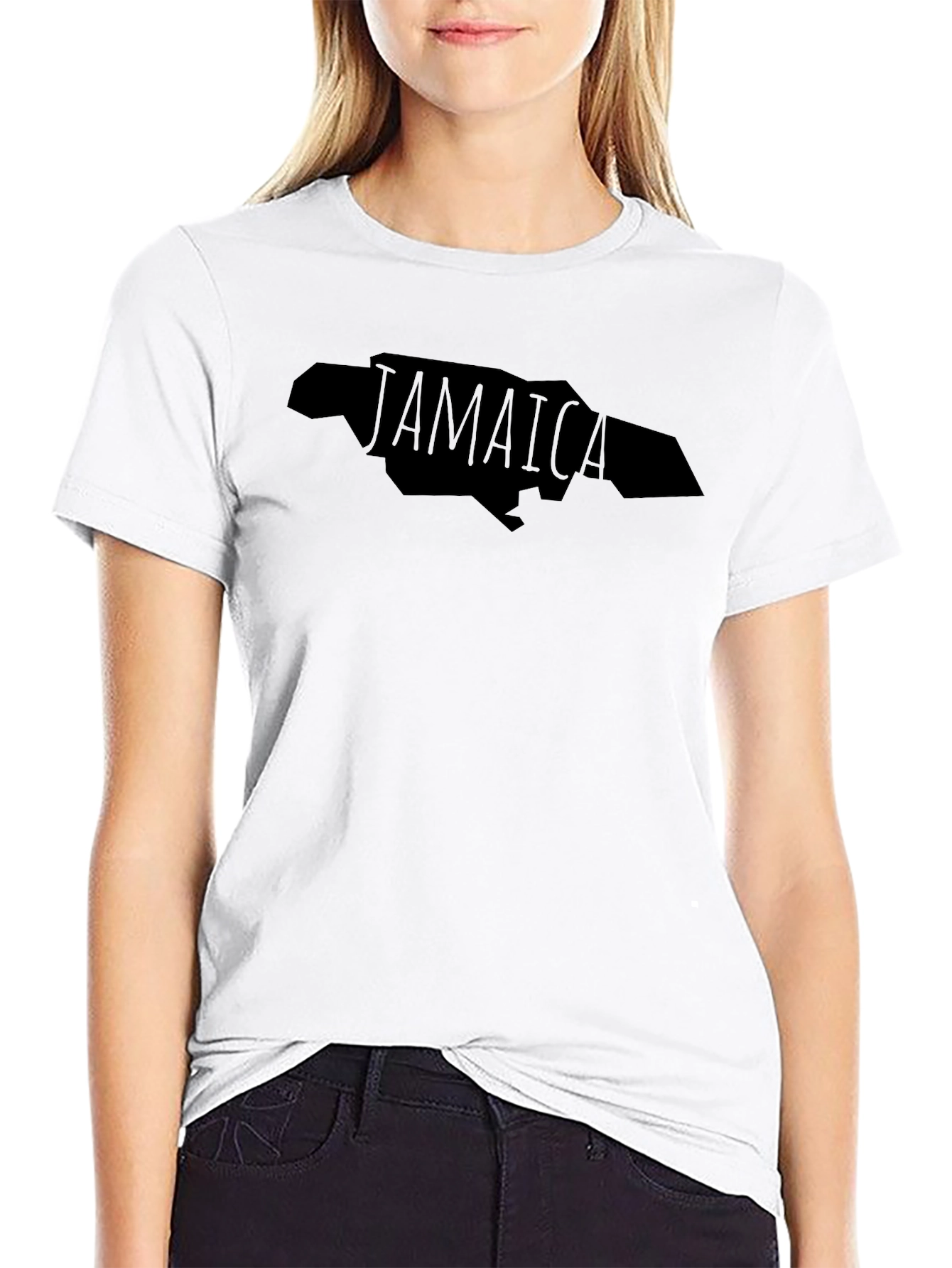 Jamaica Map Graphic T-Shirt - Island Pride Tee