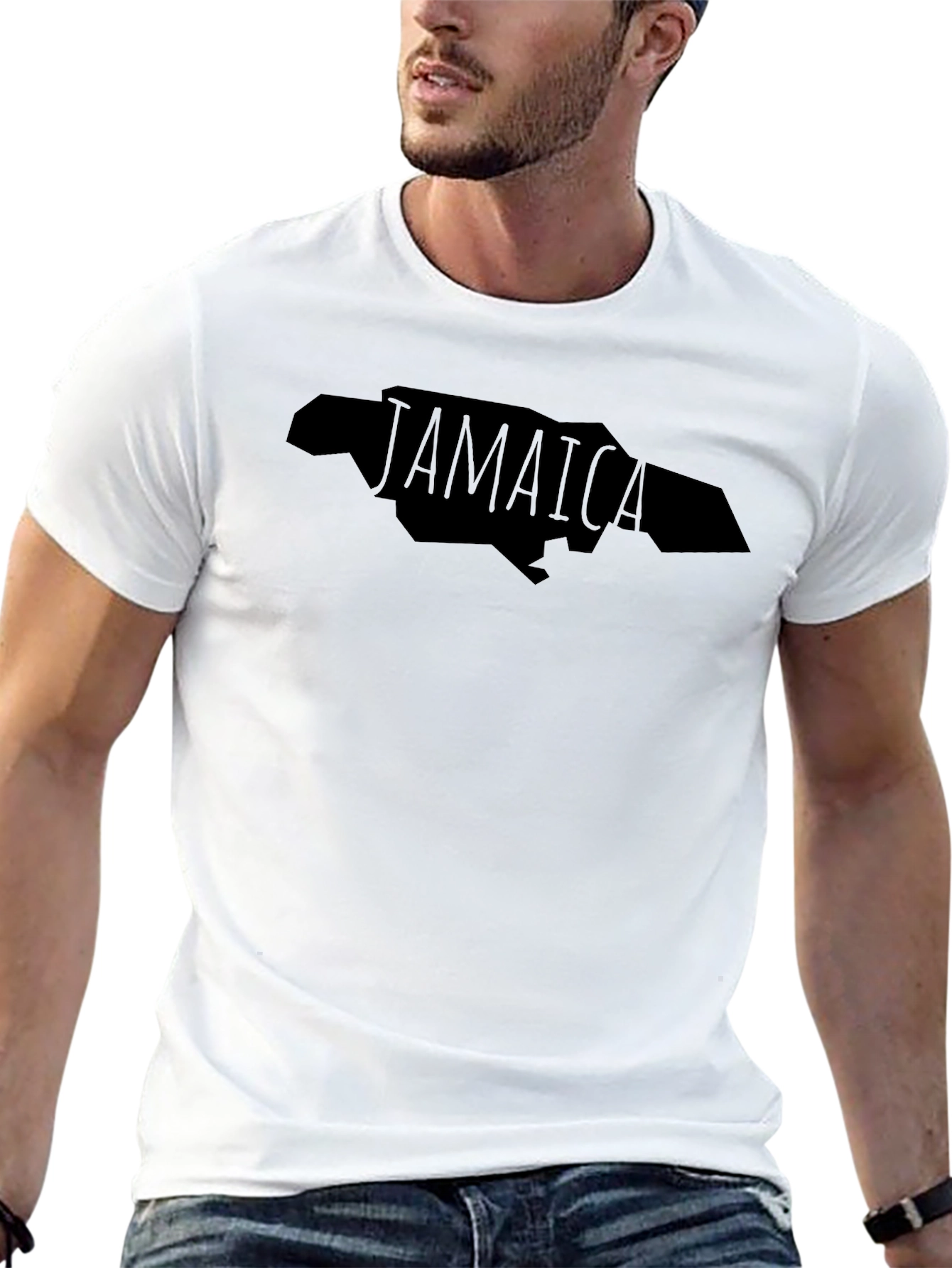 Jamaica Map Graphic T-Shirt - Island Pride Tee