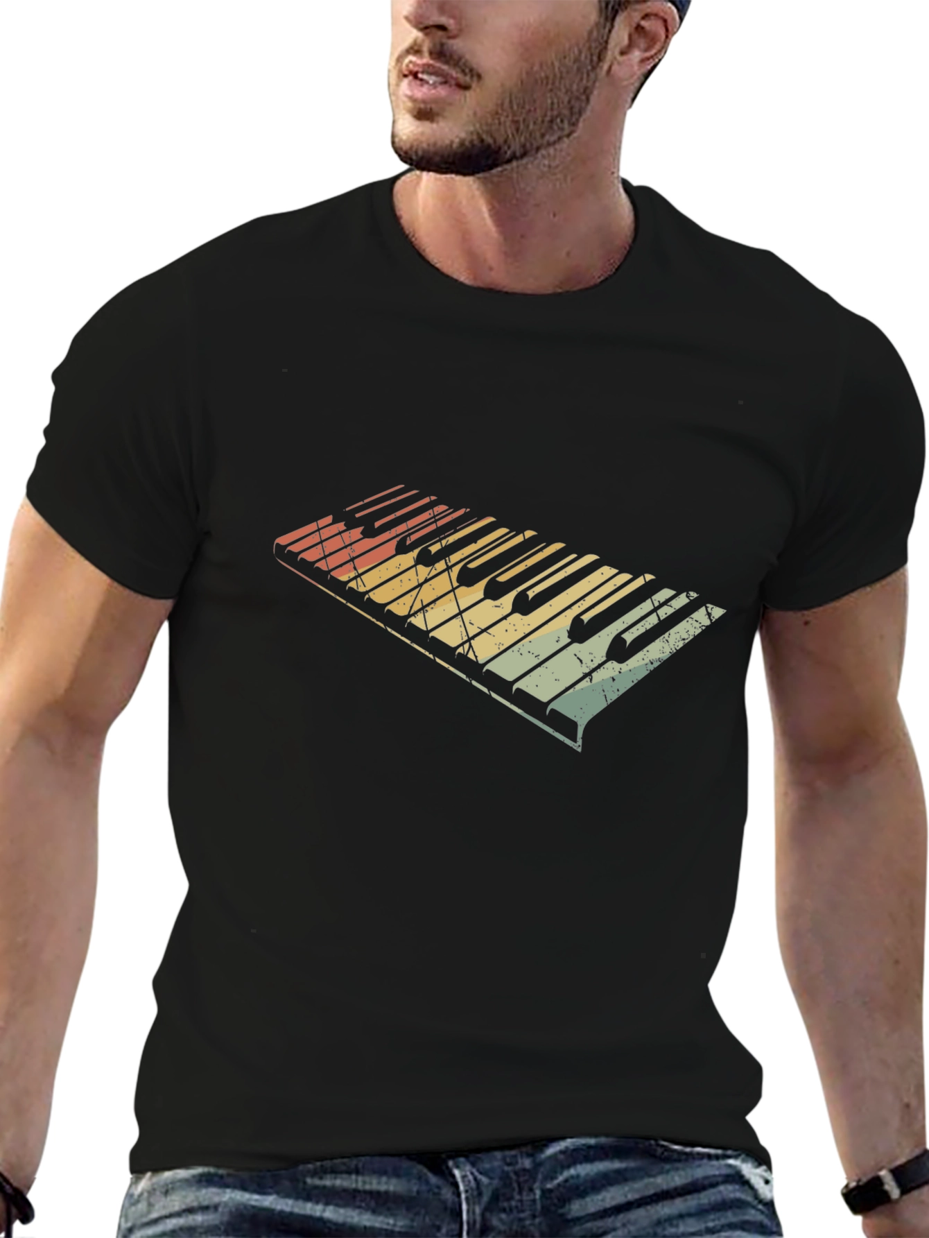 Retro Piano Keys T-Shirt