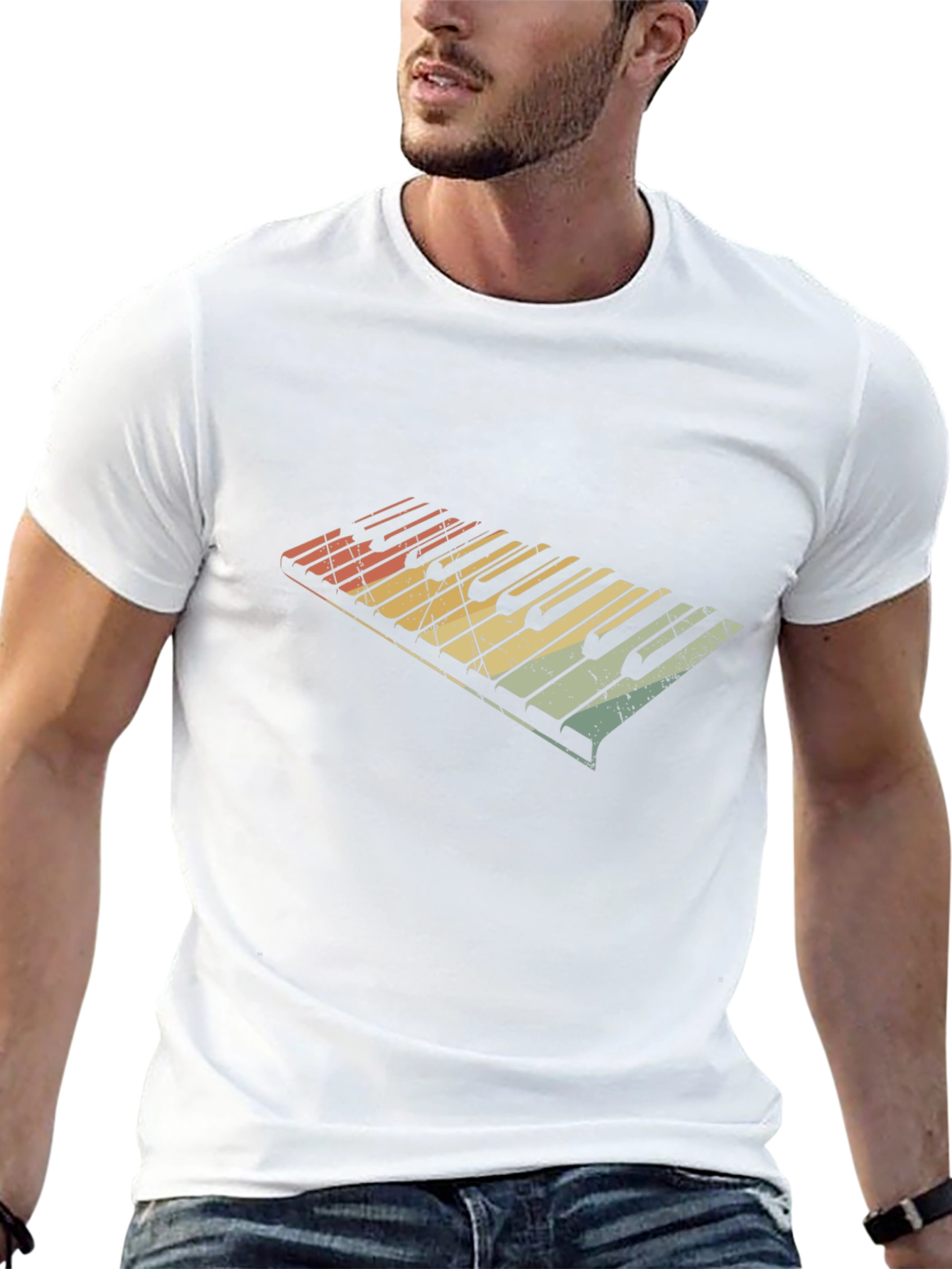 Retro Piano Keys T-Shirt