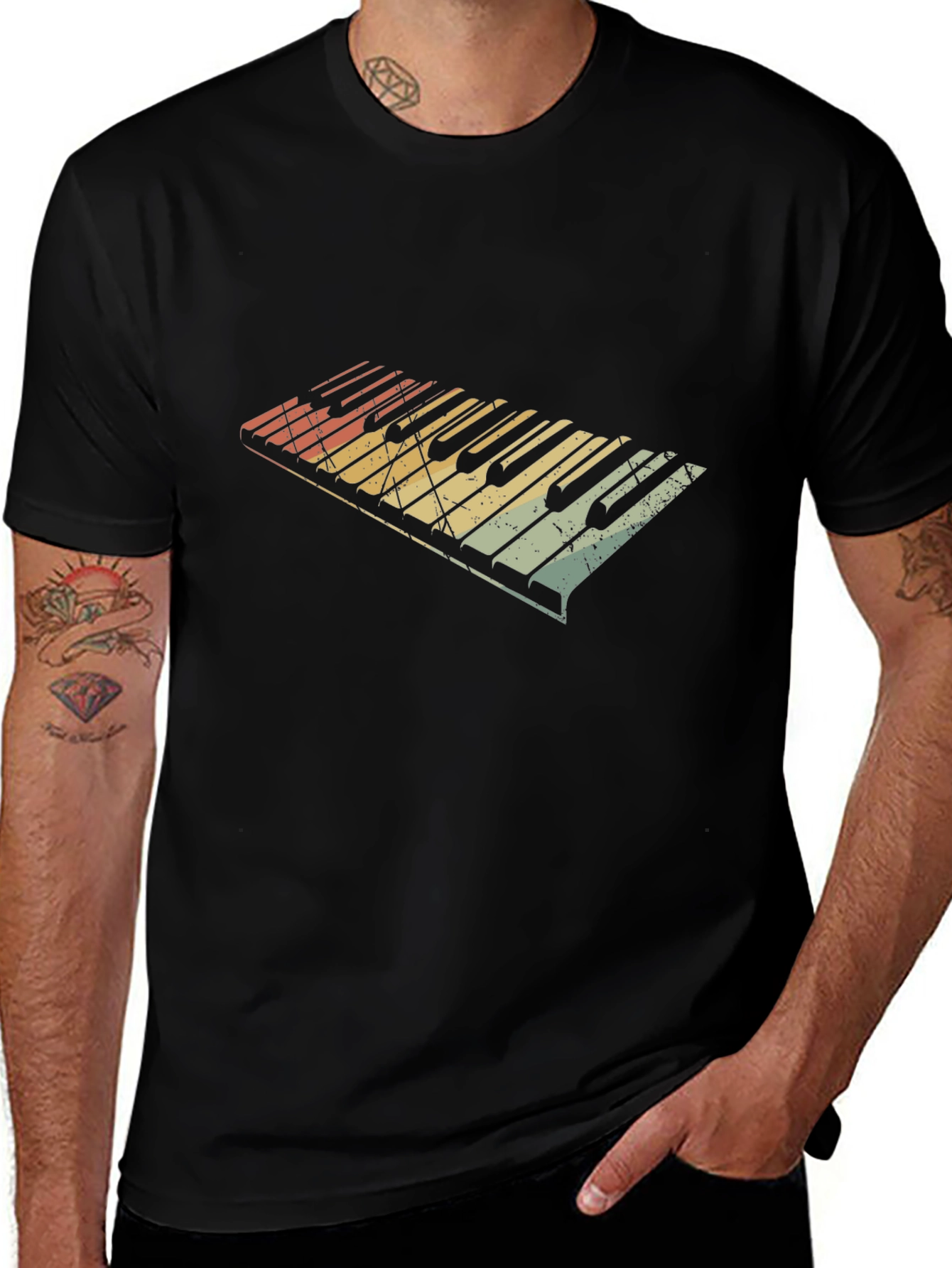 Retro Piano Keys T-Shirt