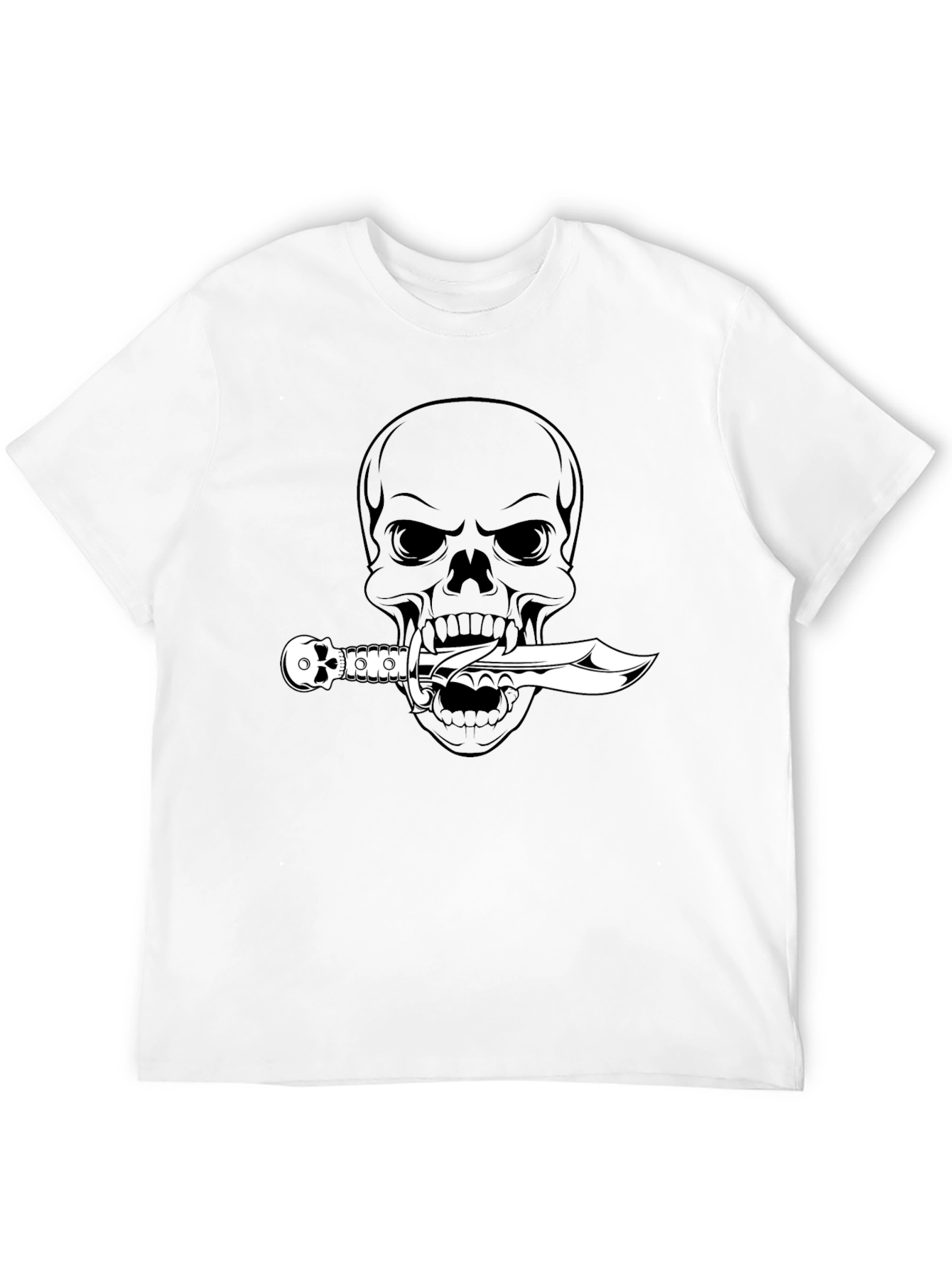 Skull & Dagger Graphic Tee - Mens Black T-Shirt