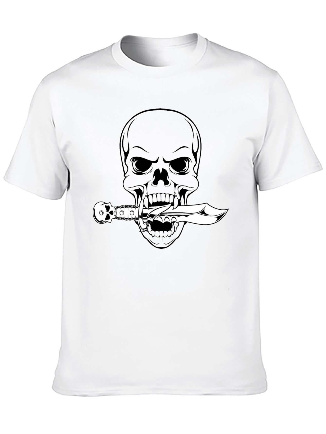 Skull & Dagger Graphic Tee - Mens Black T-Shirt