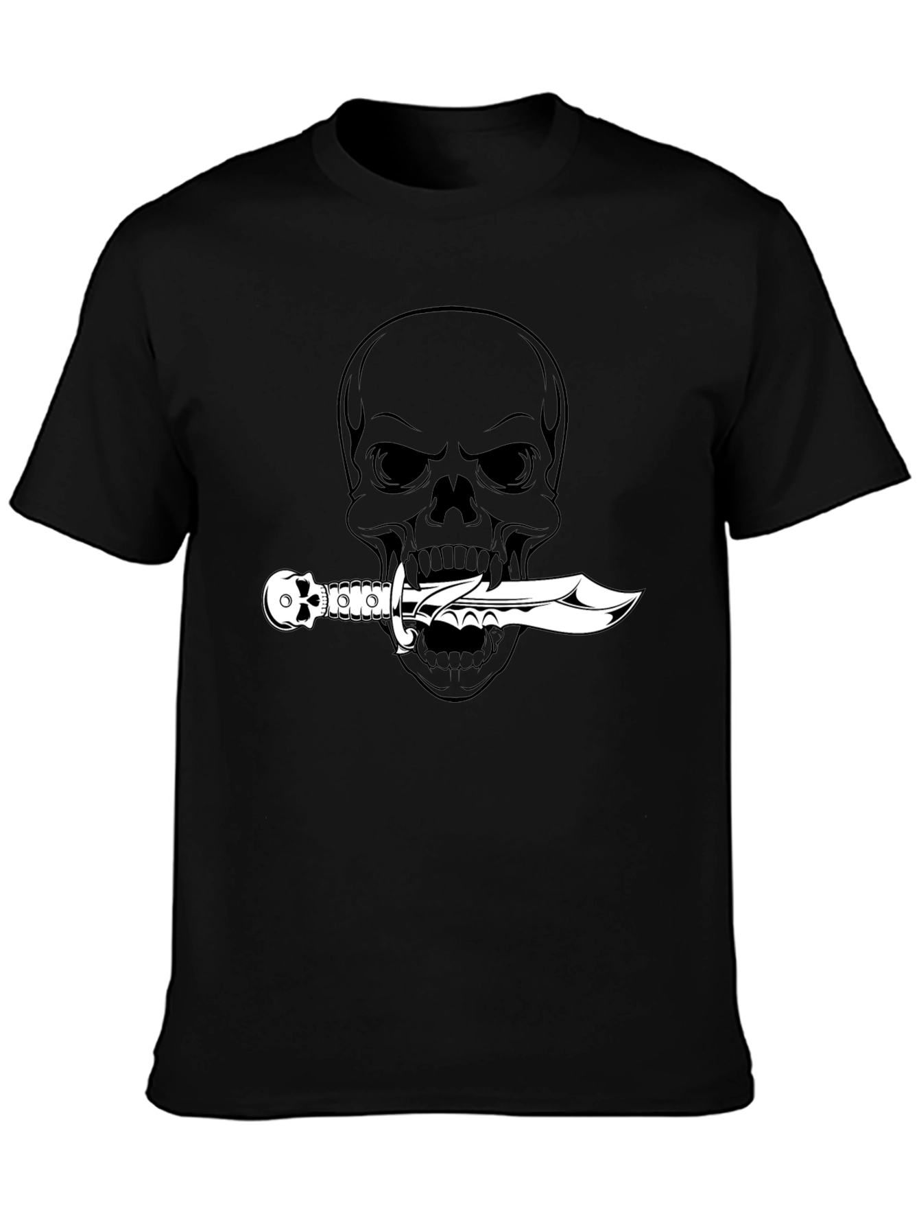 Skull & Dagger Graphic Tee - Mens Black T-Shirt