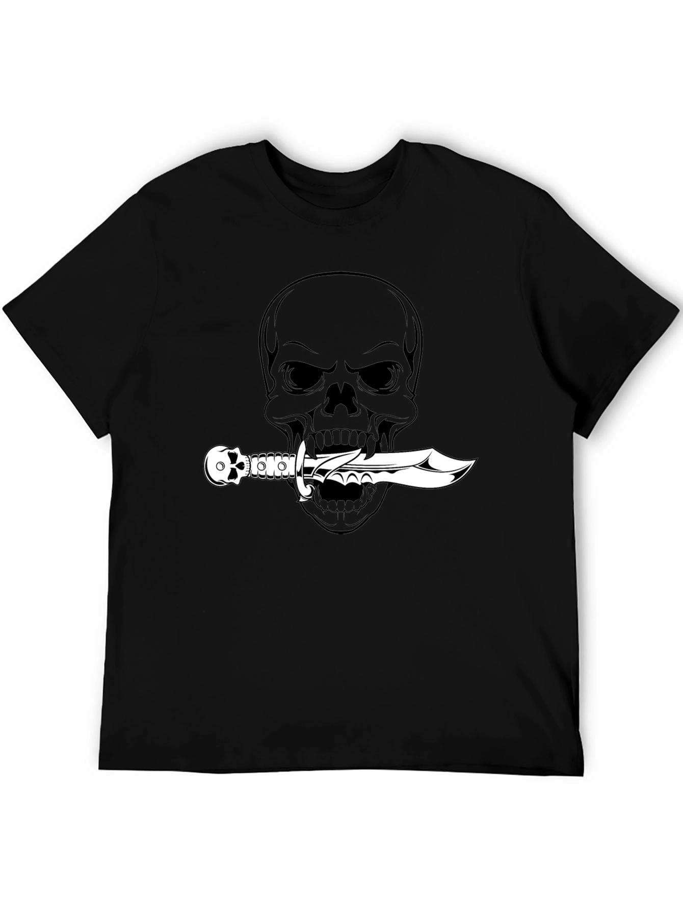 Skull & Dagger Graphic Tee - Mens Black T-Shirt
