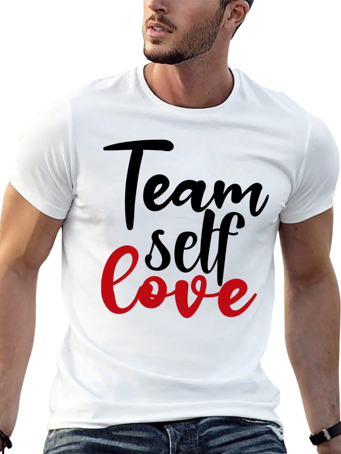 Team Self Love Graphic Tee - Black