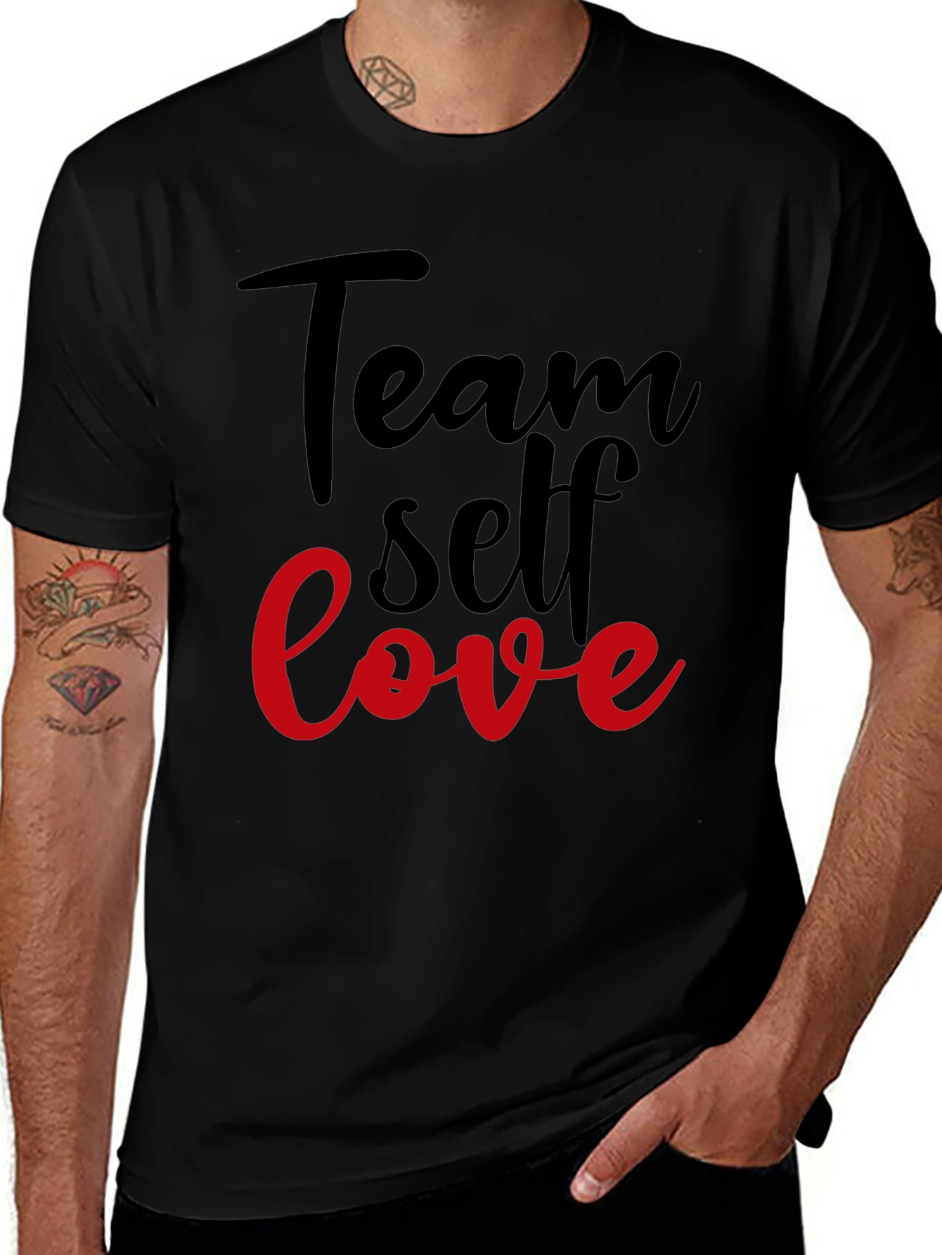 Team Self Love Graphic Tee - Black