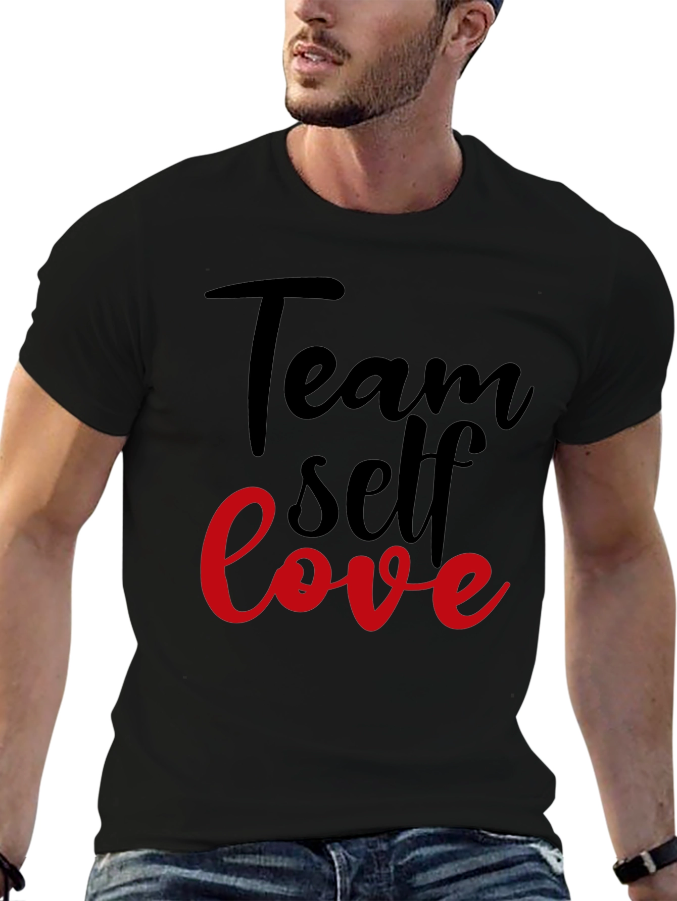 Team Self Love Graphic Tee - Black