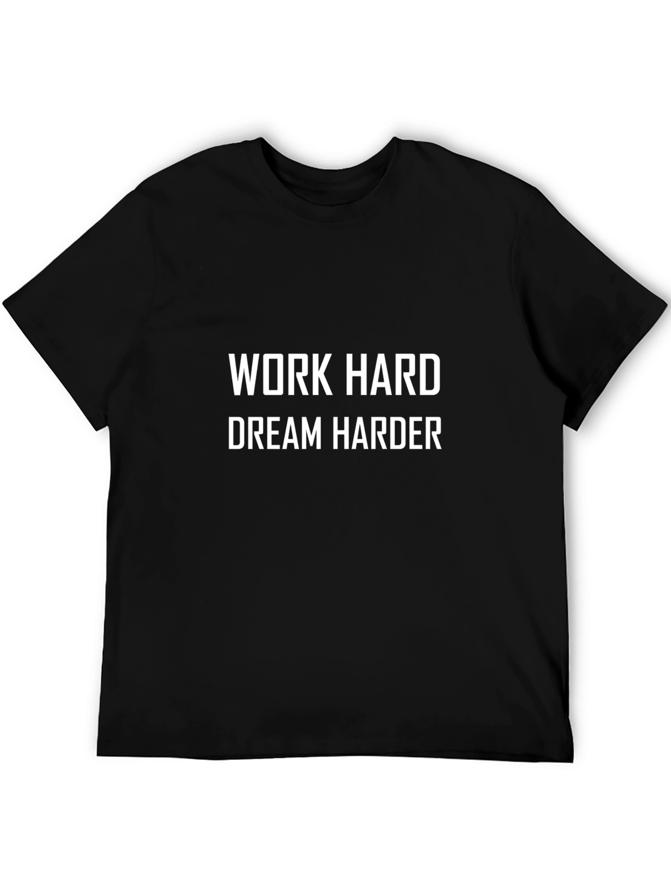 Work Hard Dream Harder Black Graphic Tee