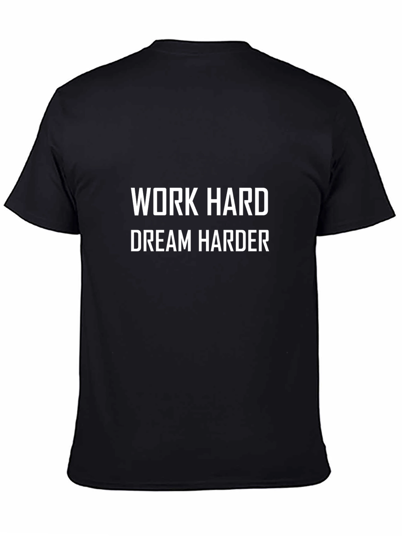 Work Hard Dream Harder Black Graphic Tee