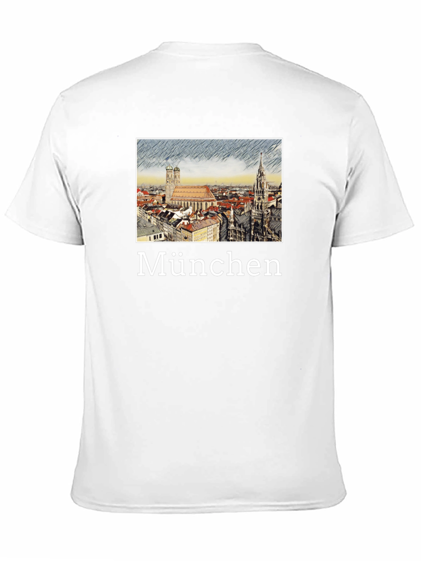 Munich Cityscape T-Shirt - Black