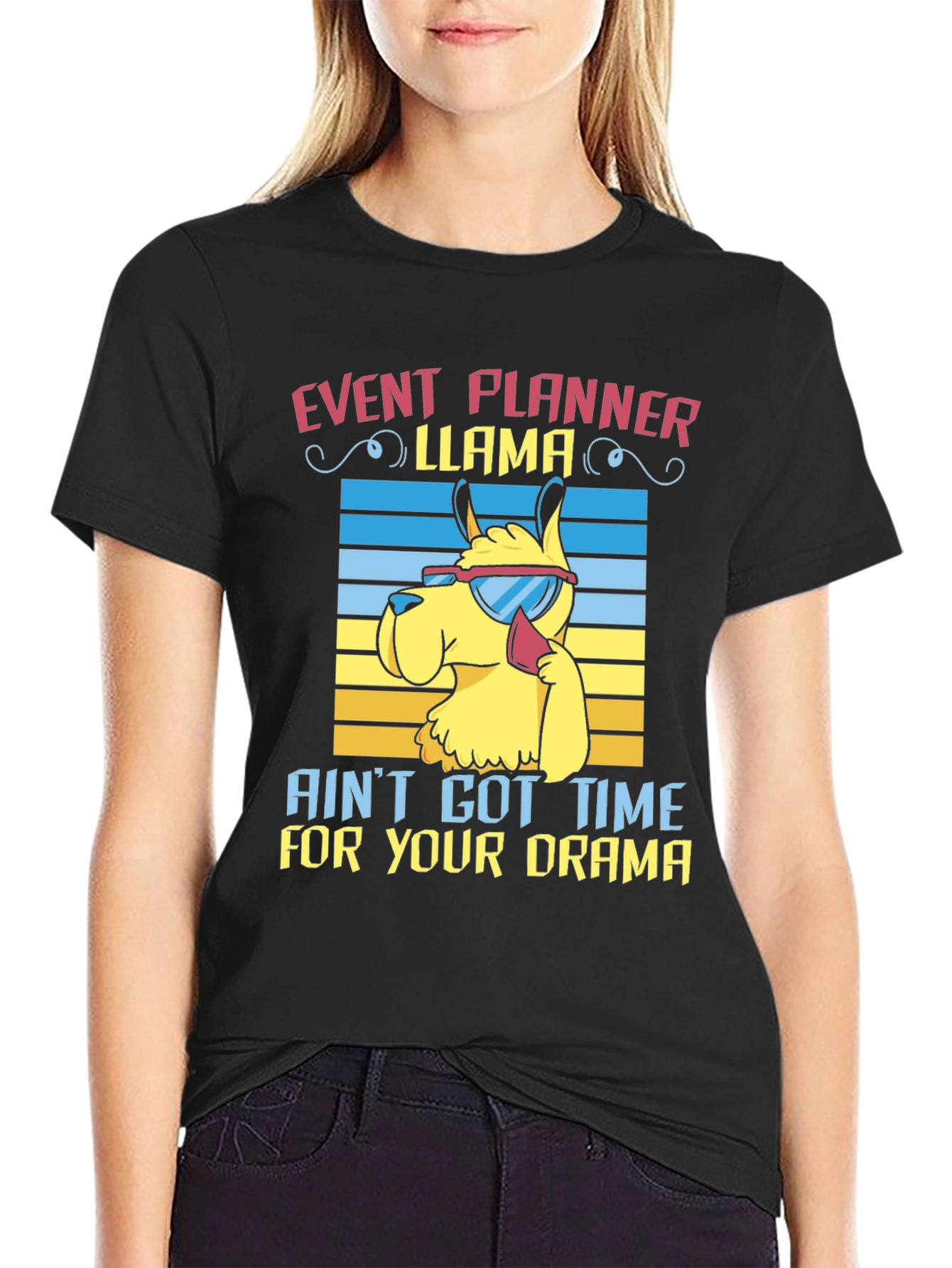 Event Planner Llama T-Shirt