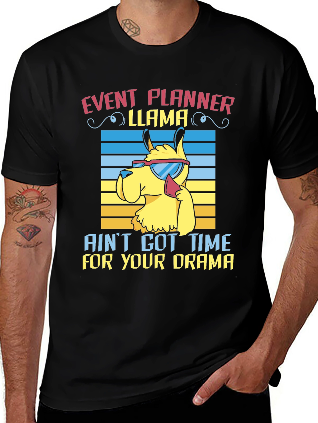Event Planner Llama T-Shirt
