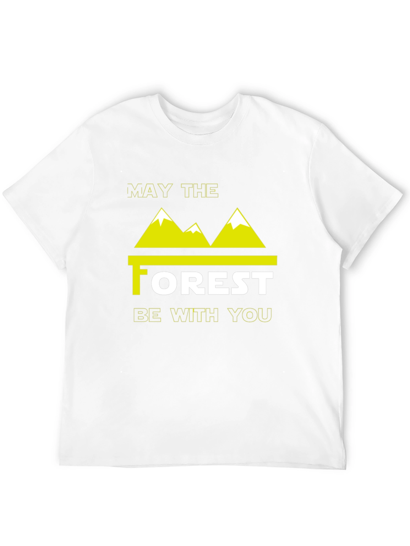 May The Forest Be With You Black T-Shirt