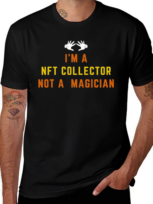 NFT Collector Graphic T-Shirt - Modern Crew Neck Tee