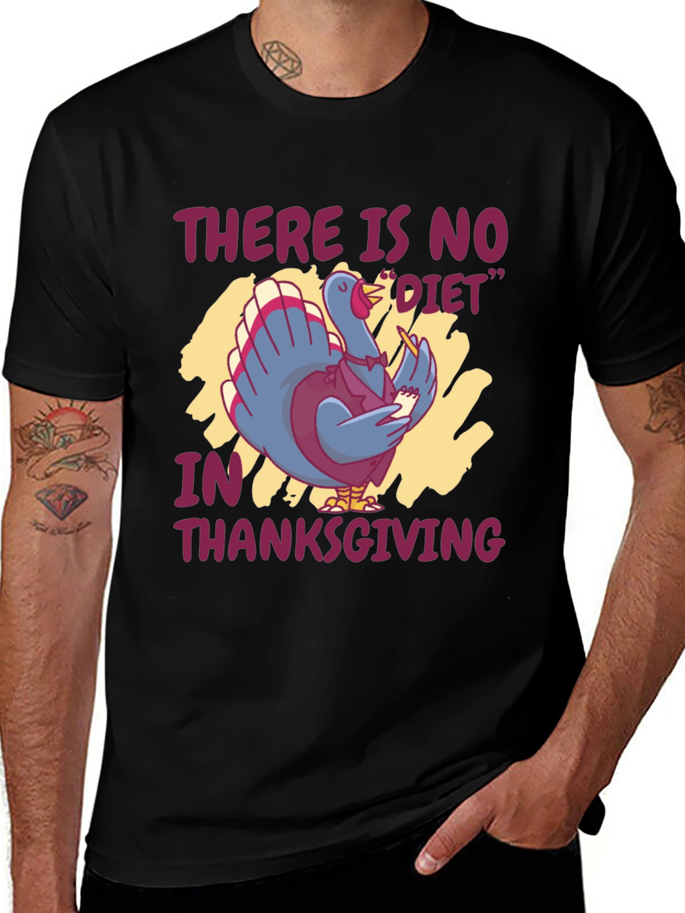 Thanksgiving Diet Turkey Graphic Tee