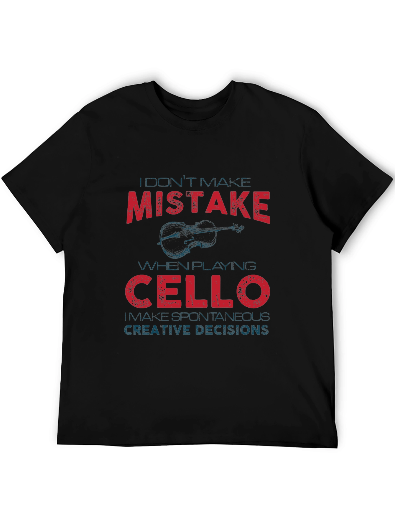 Cello Player Mistake Graphic Tee