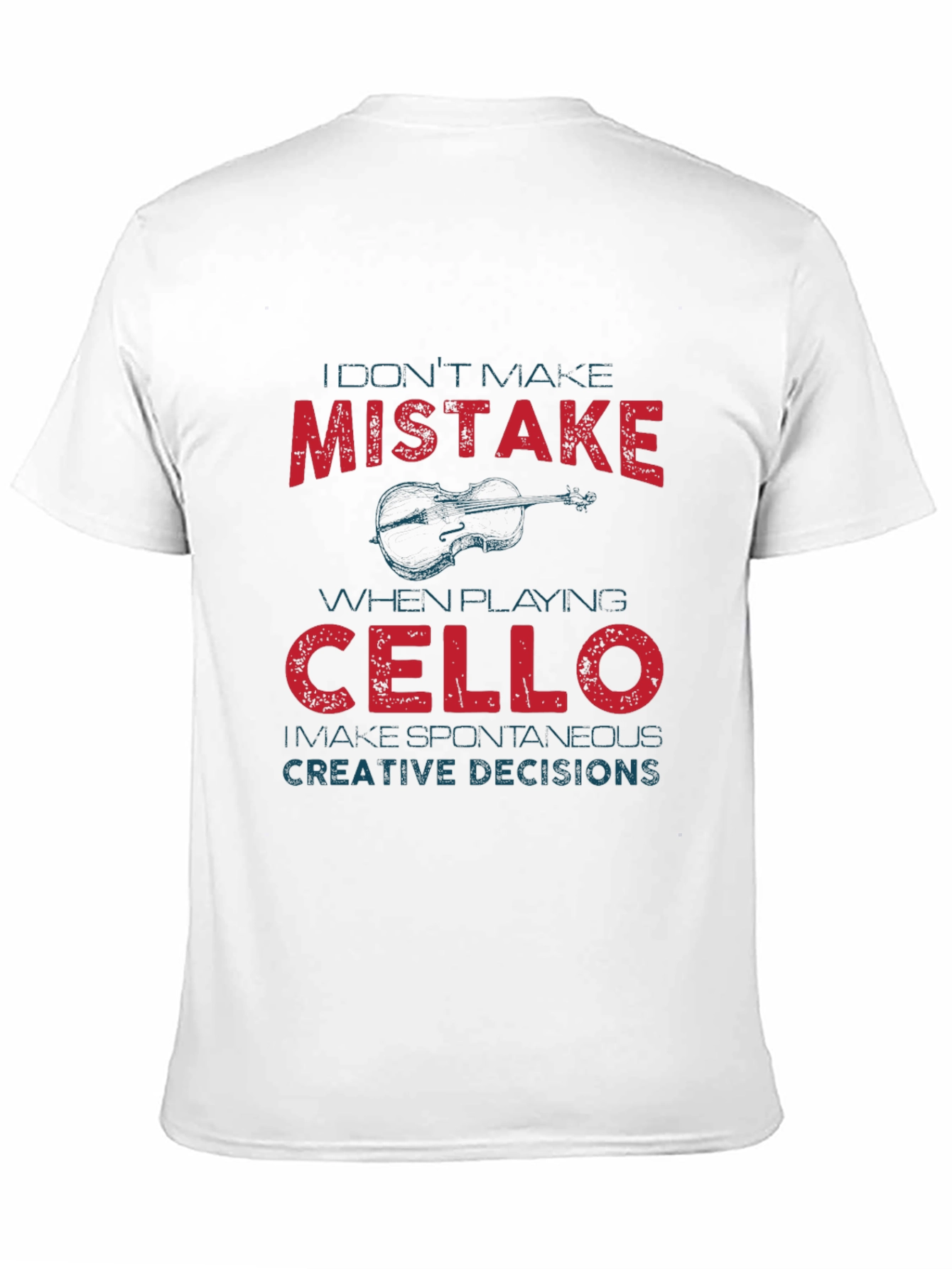 Cello Player Mistake Graphic Tee