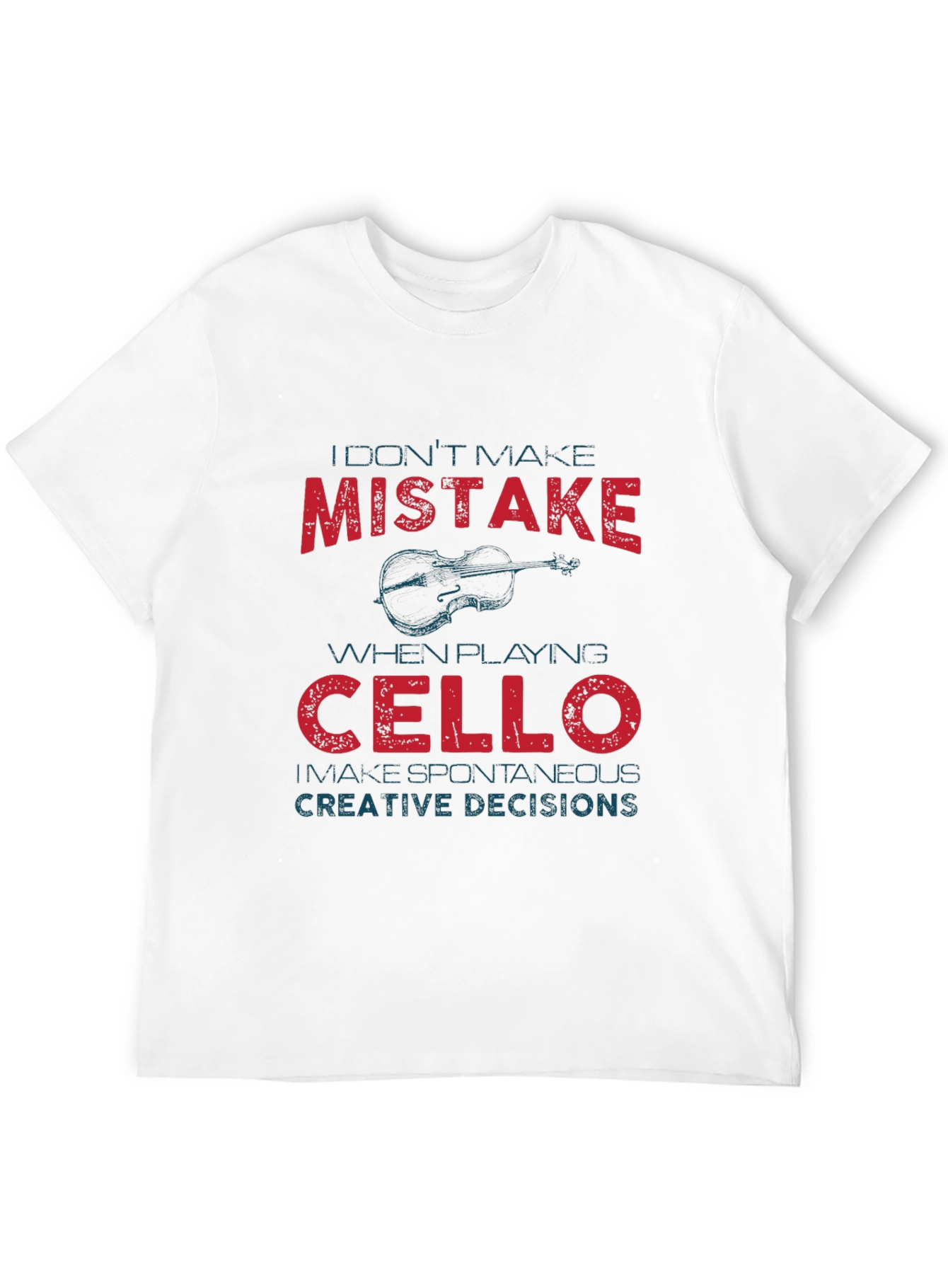 Cello Player Mistake Graphic Tee