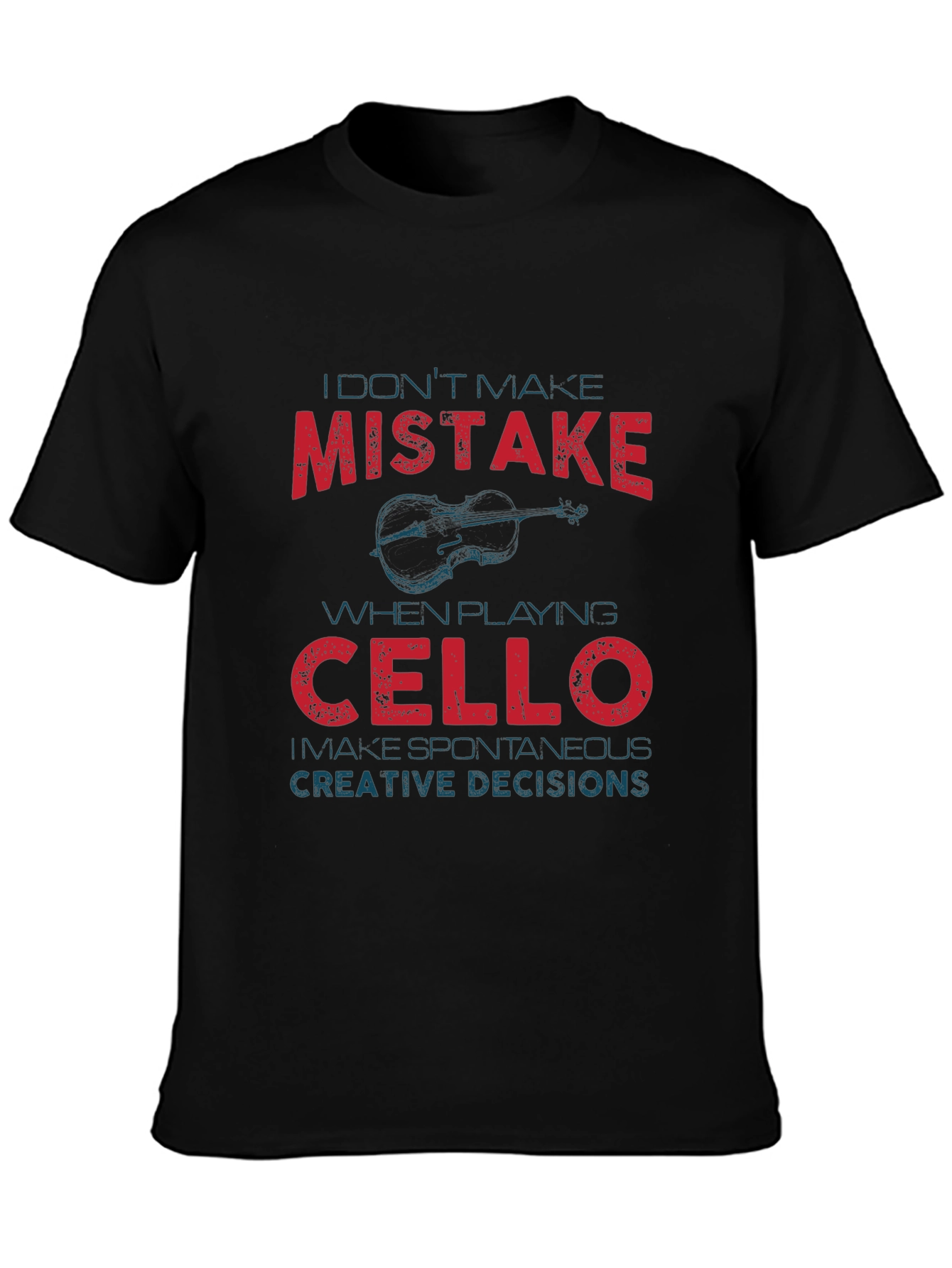 Cello Player Mistake Graphic Tee