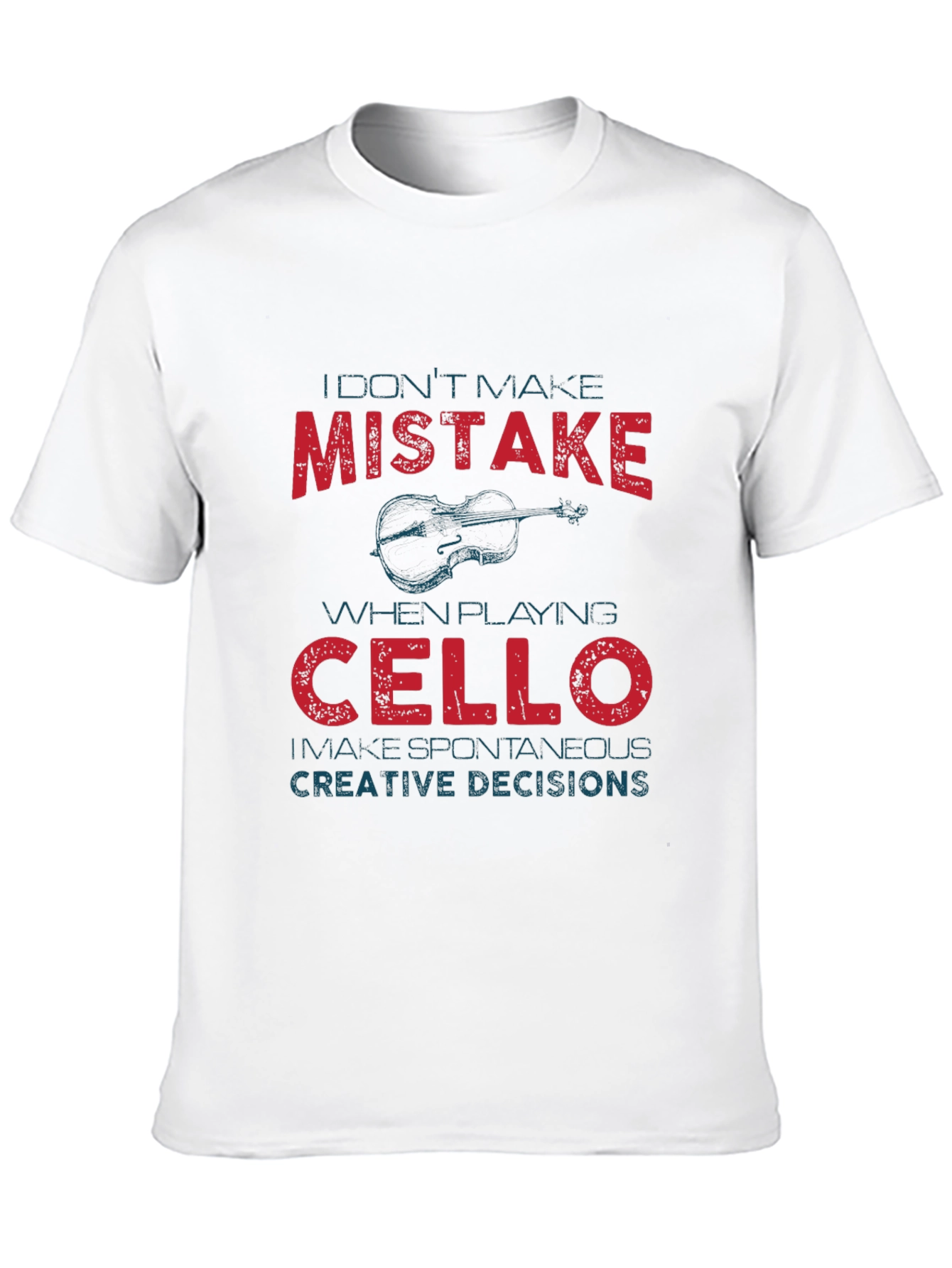 Cello Player Mistake Graphic Tee
