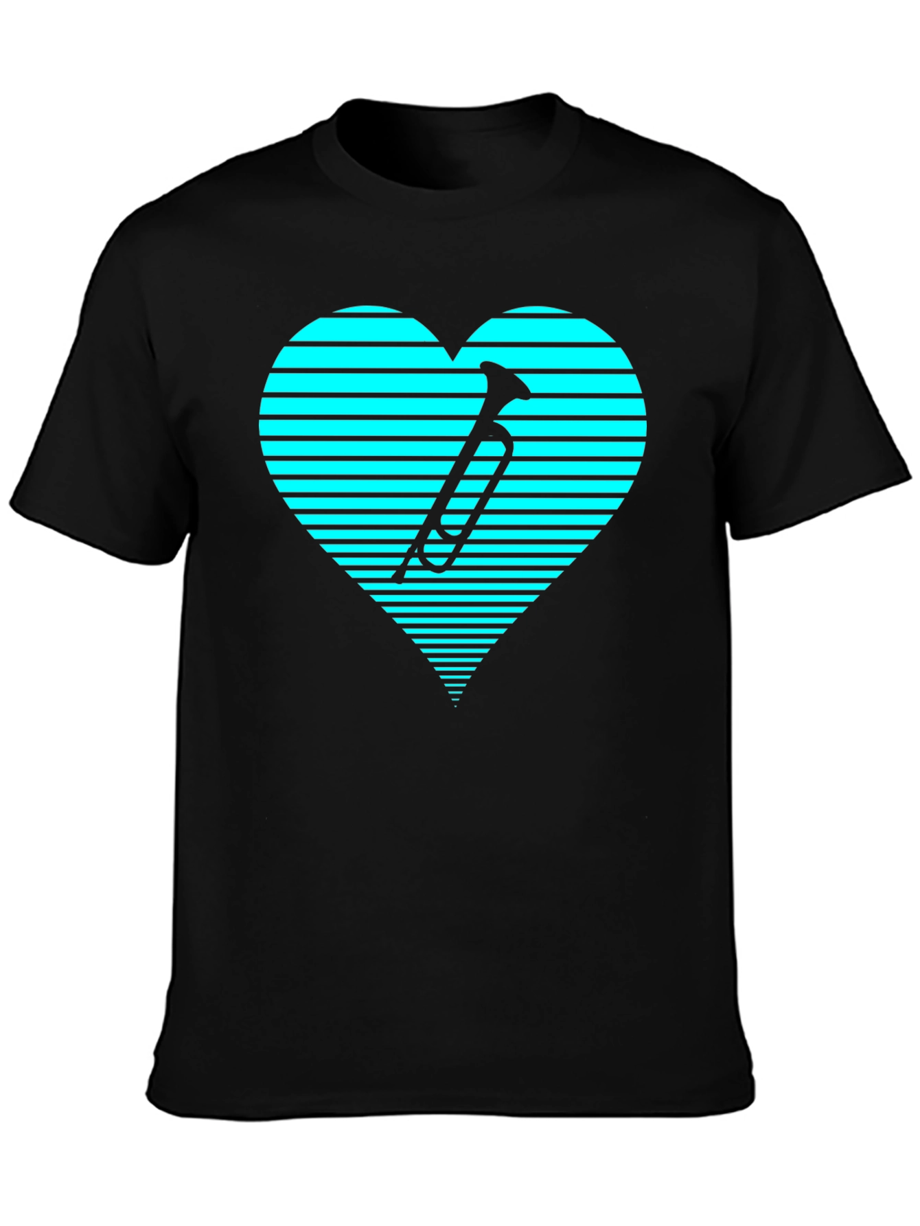 Trumpet Heartbeat T-Shirt - Unique Music Lover Gift