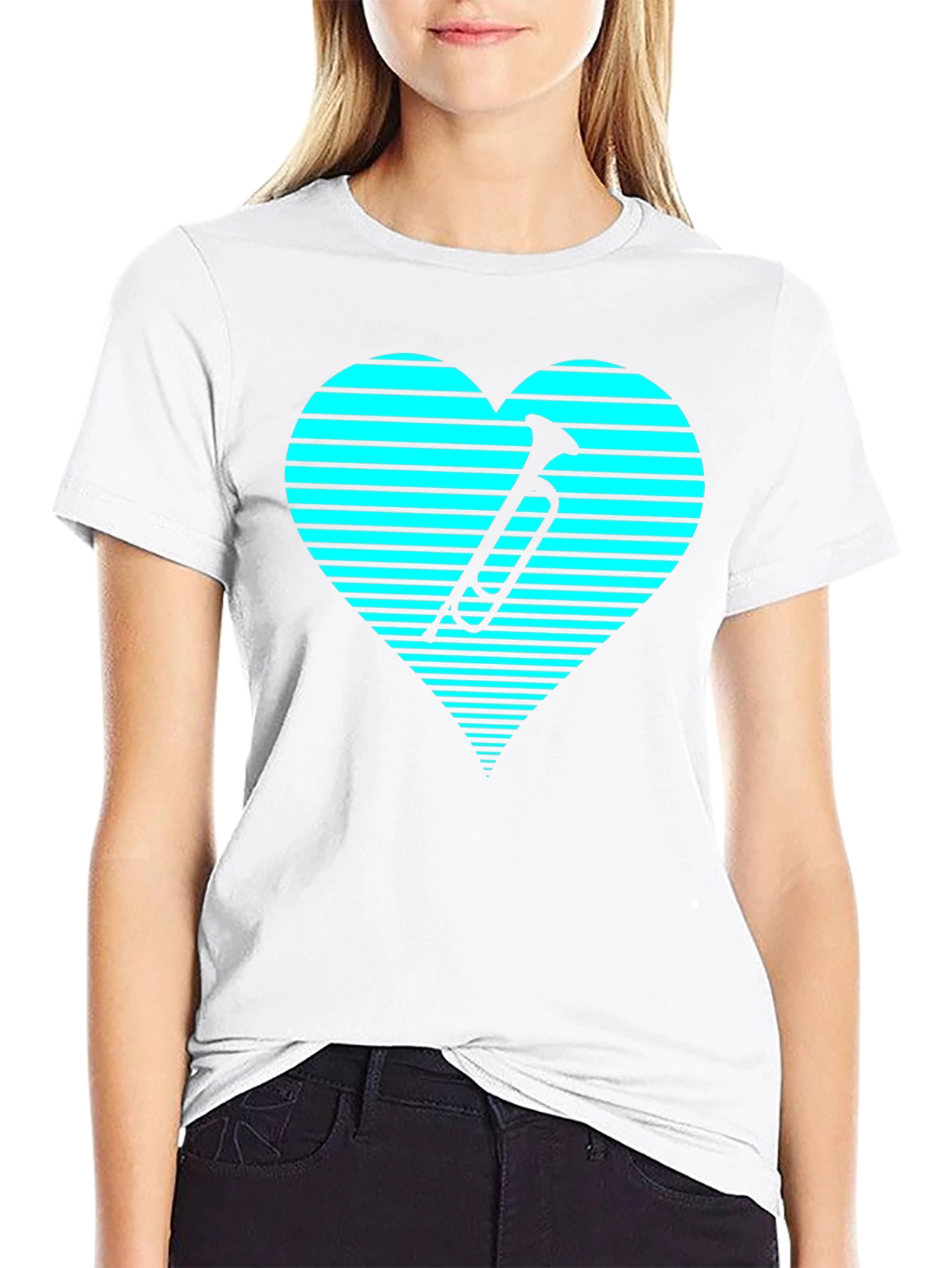 Trumpet Heartbeat T-Shirt - Unique Music Lover Gift