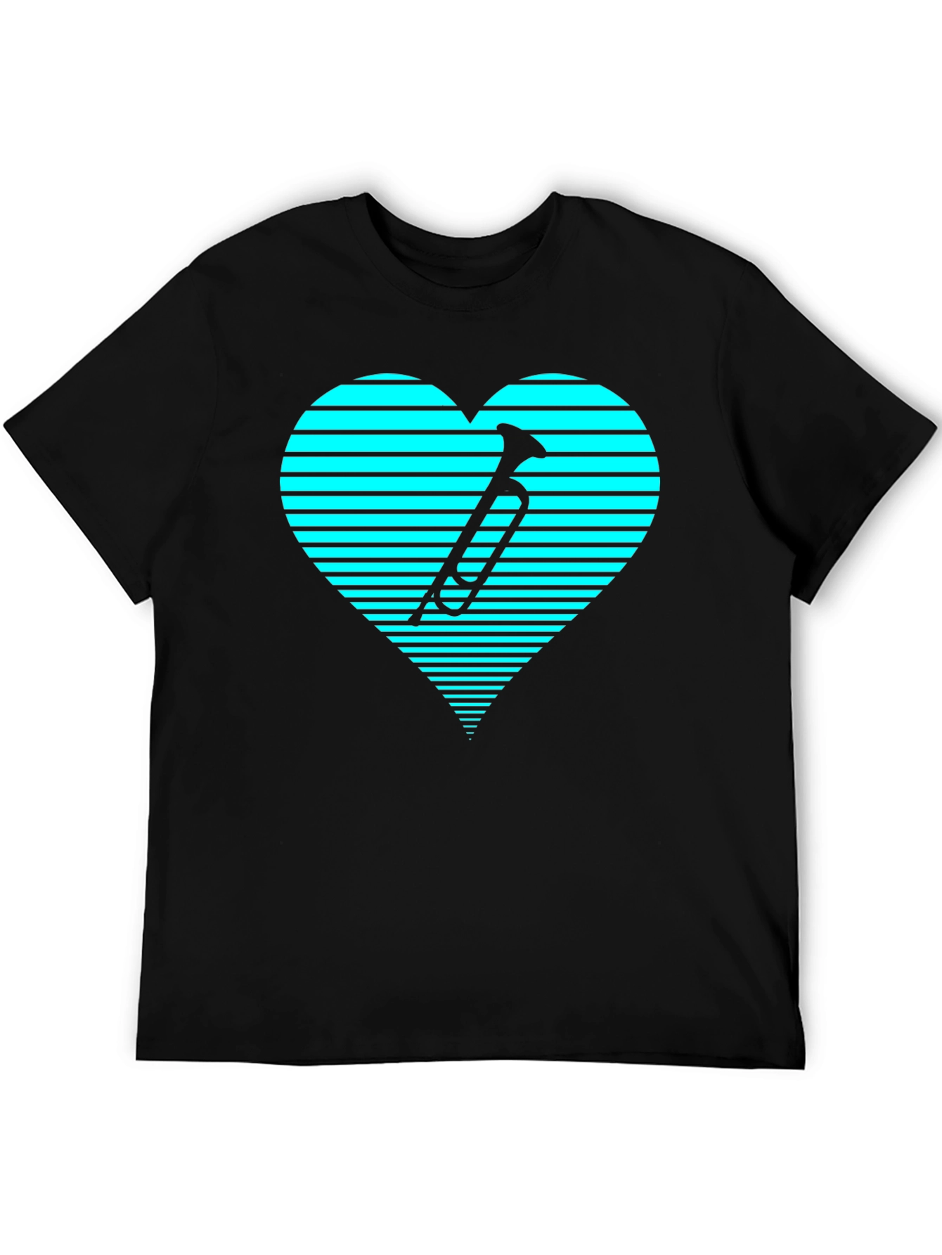 Trumpet Heartbeat T-Shirt - Unique Music Lover Gift
