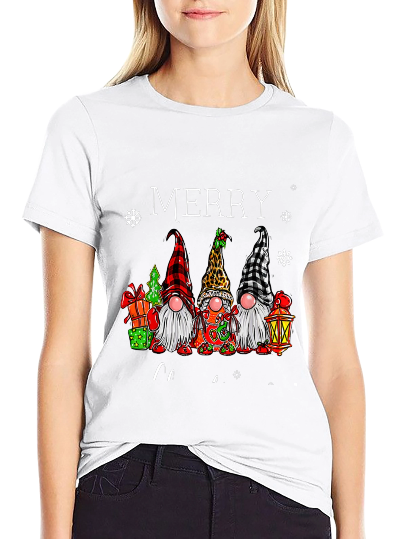 Merry Christmas Gnomes Graphic T-Shirt