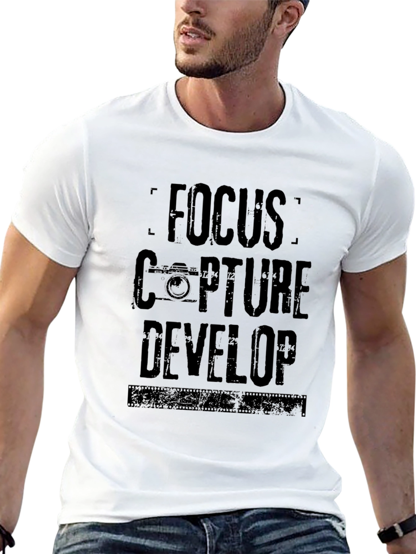 Focus Capture Develop Photographer T-Shirt